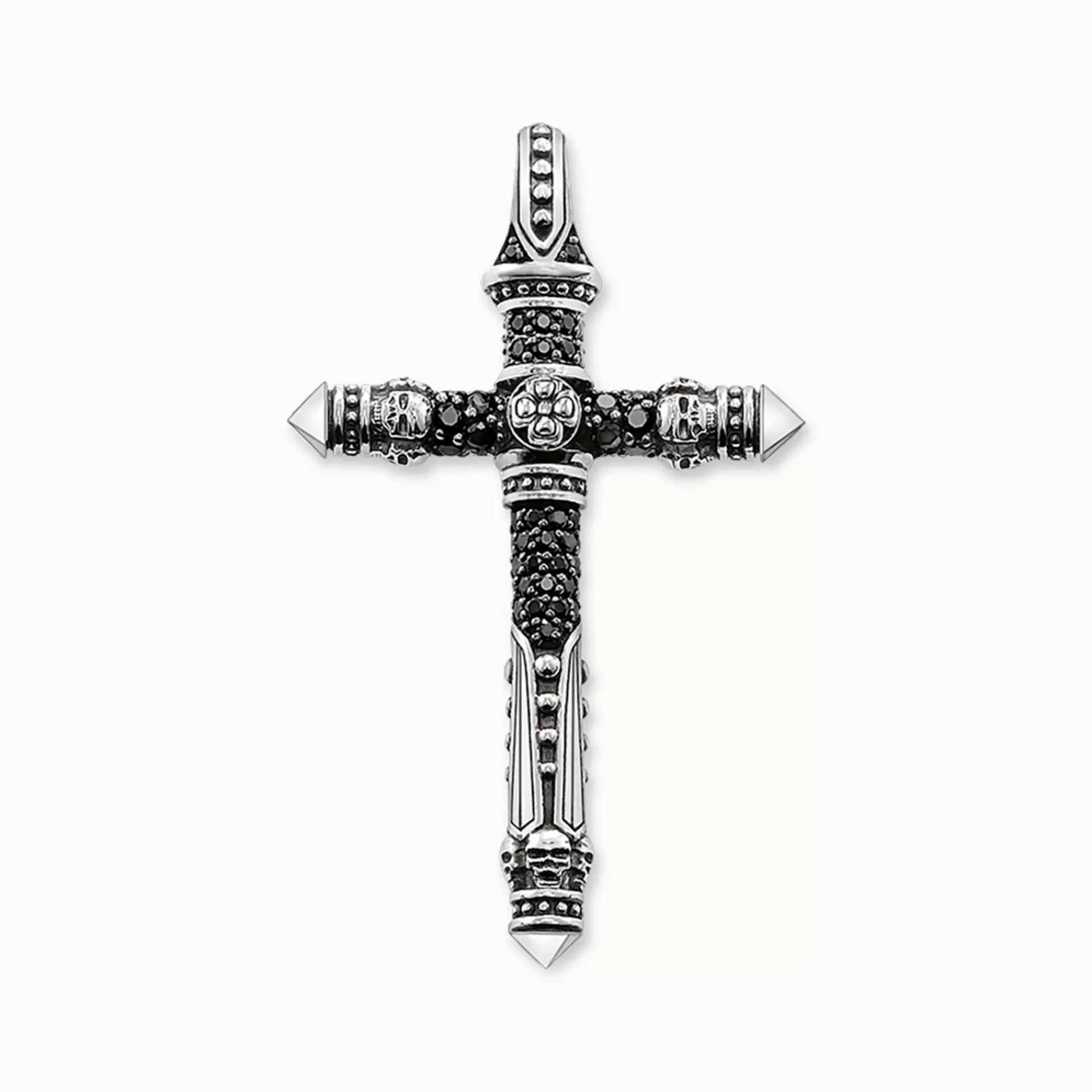 THOMAS SABO Halsband | Hängsmycken<925 STERLINGSILVER svart, silverfargad