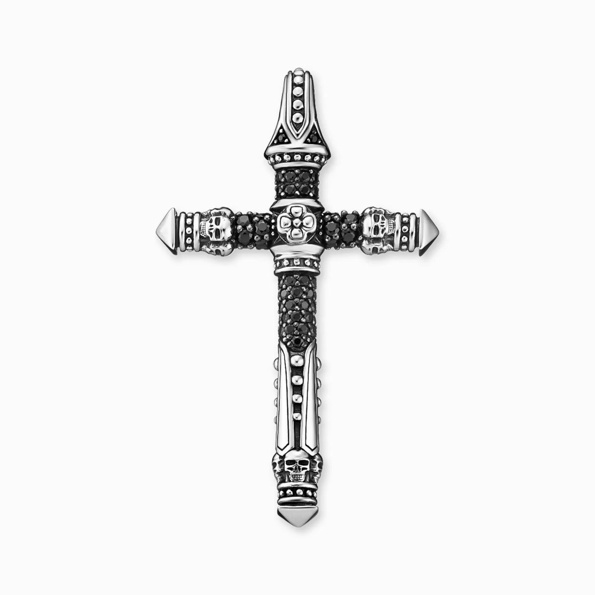 THOMAS SABO Halsband | Hängsmycken<925 STERLINGSILVER svart, silverfargad