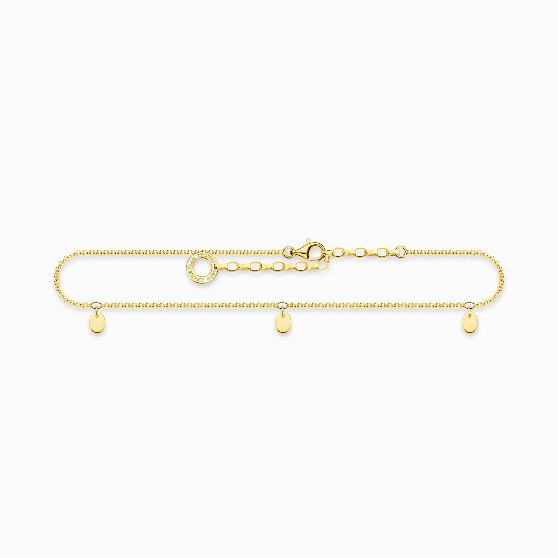 THOMAS SABO Ankelkedjor | 18K plätering<ANKELKEDJA H&AUML;NGSMYCKE GULD gult guldfargad