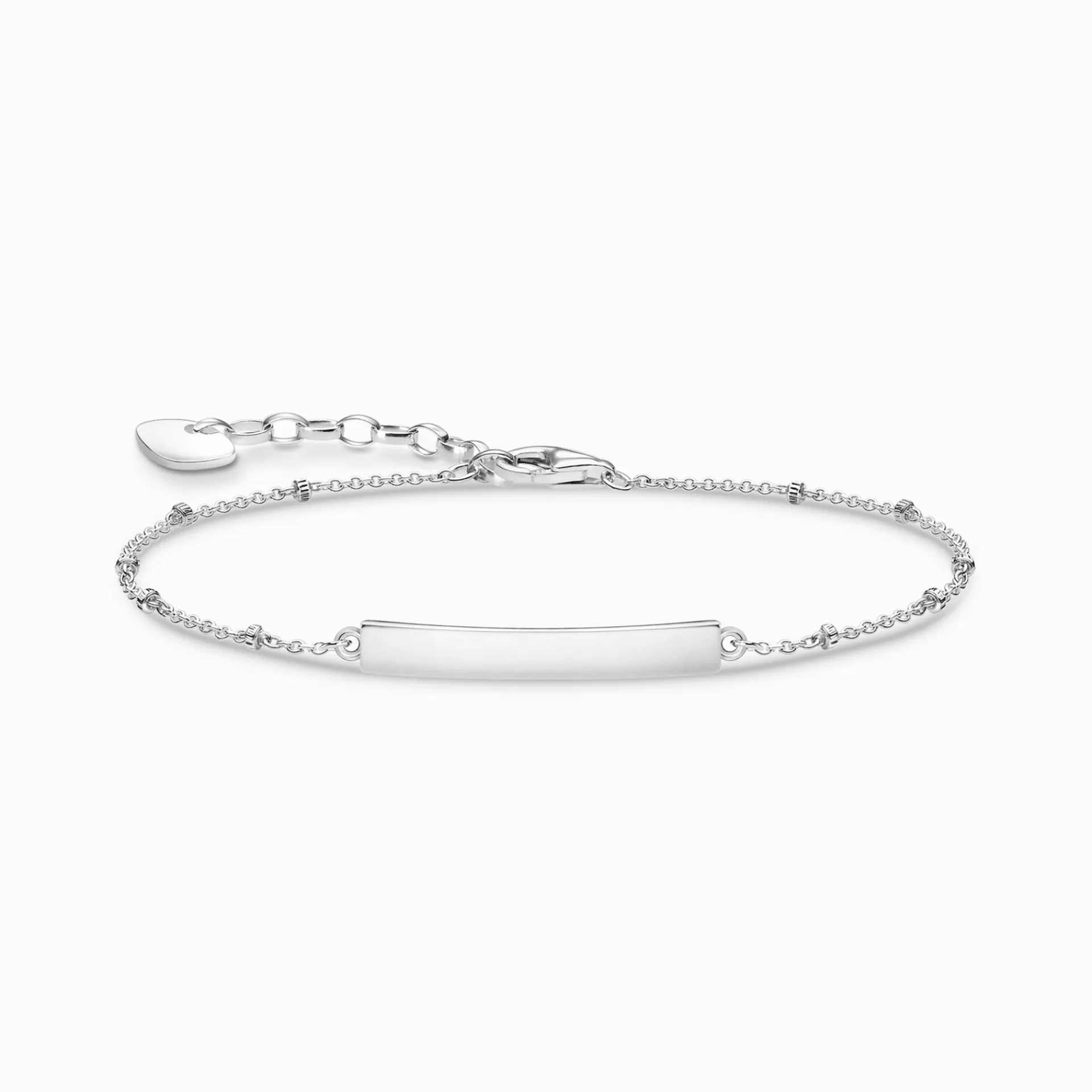 THOMAS SABO Armband | Återvunnet 925 silver<ARMBAND CLASSIC DOTS SILVER silverfargad