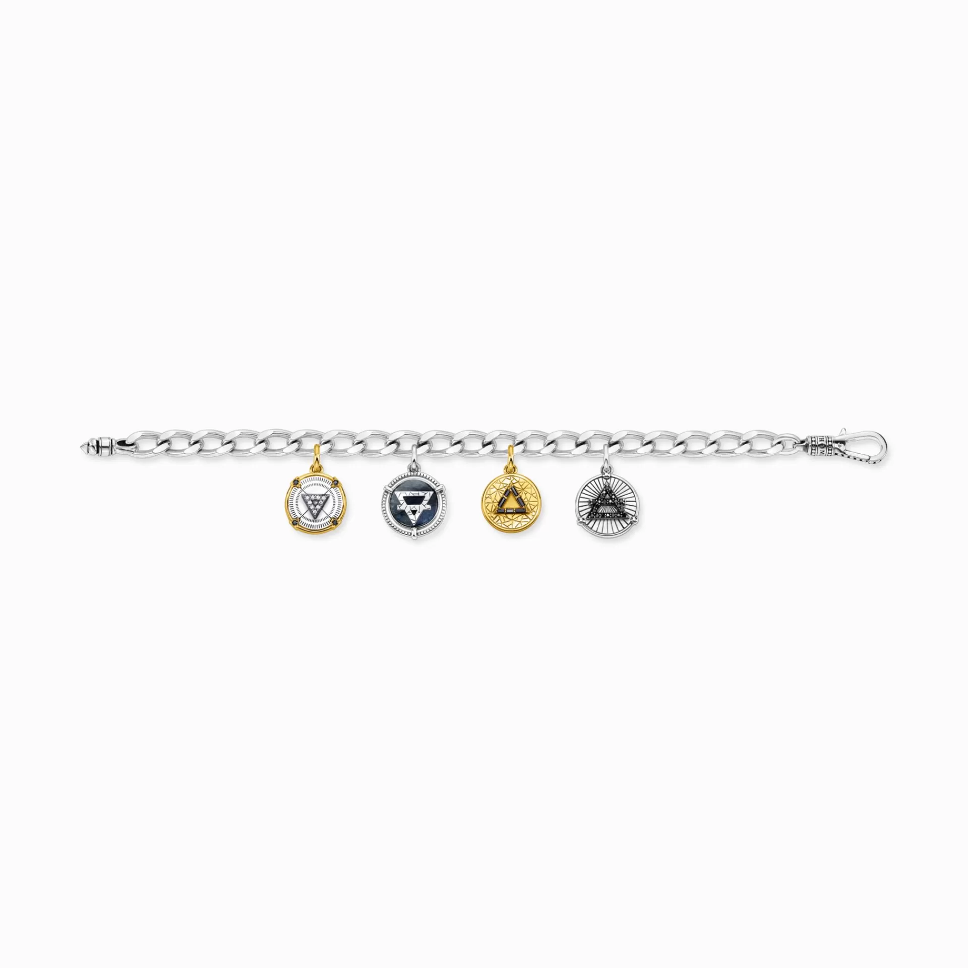 THOMAS SABO Armband | Armband<ARMBAND ELEMENTS OF NATURE GULD-SILVER silverfargad, gult guldfargad, vit, svart, grå