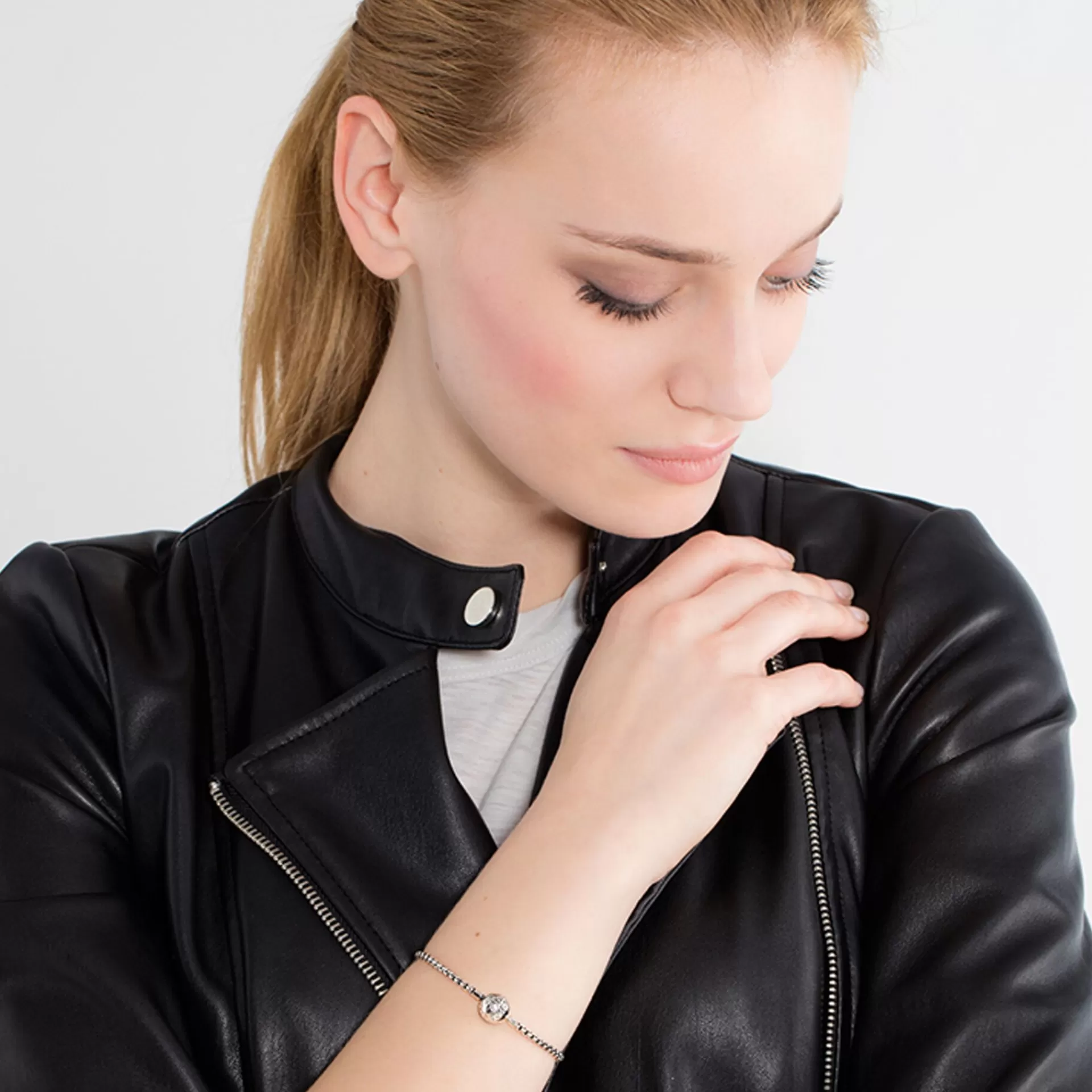THOMAS SABO Armband | Beads<ARMBAND F&OUML;R BEADS SV&AUML;RTAT silverfargad