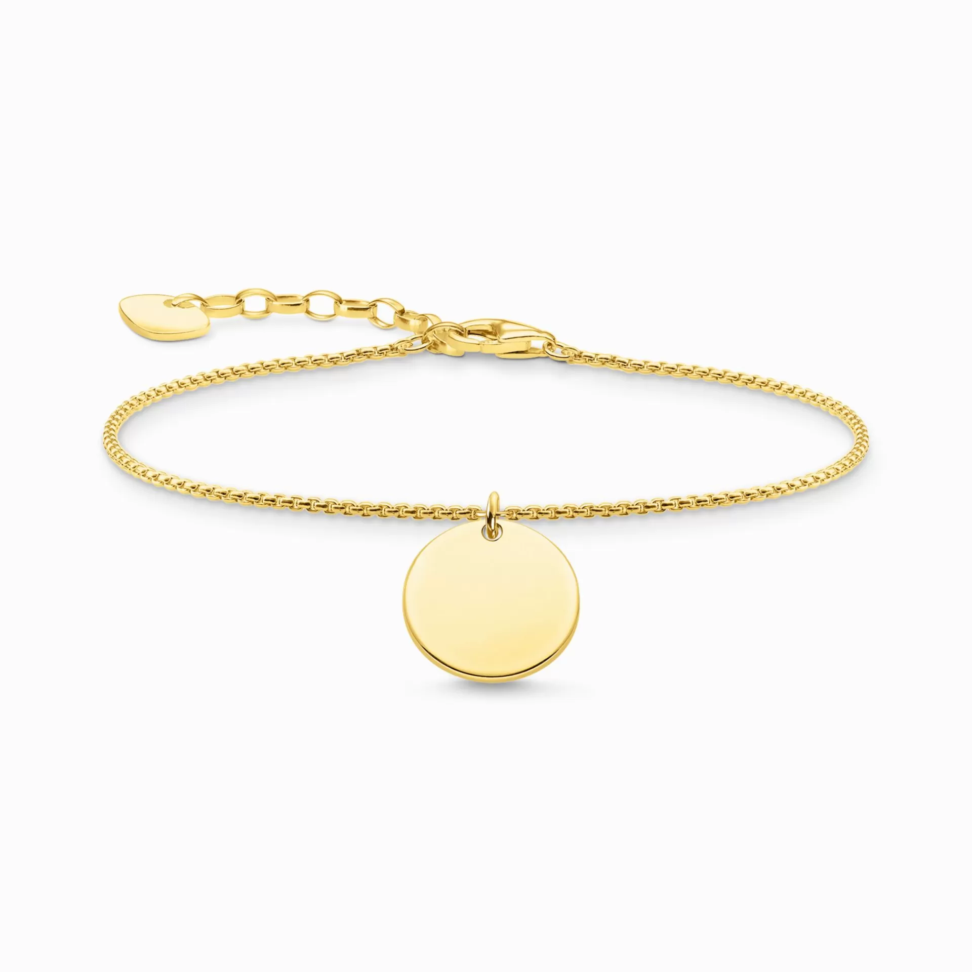THOMAS SABO Armband | 18K plätering<ARMBAND H&AUML;NGSMYCKE GULD gult guldfargad