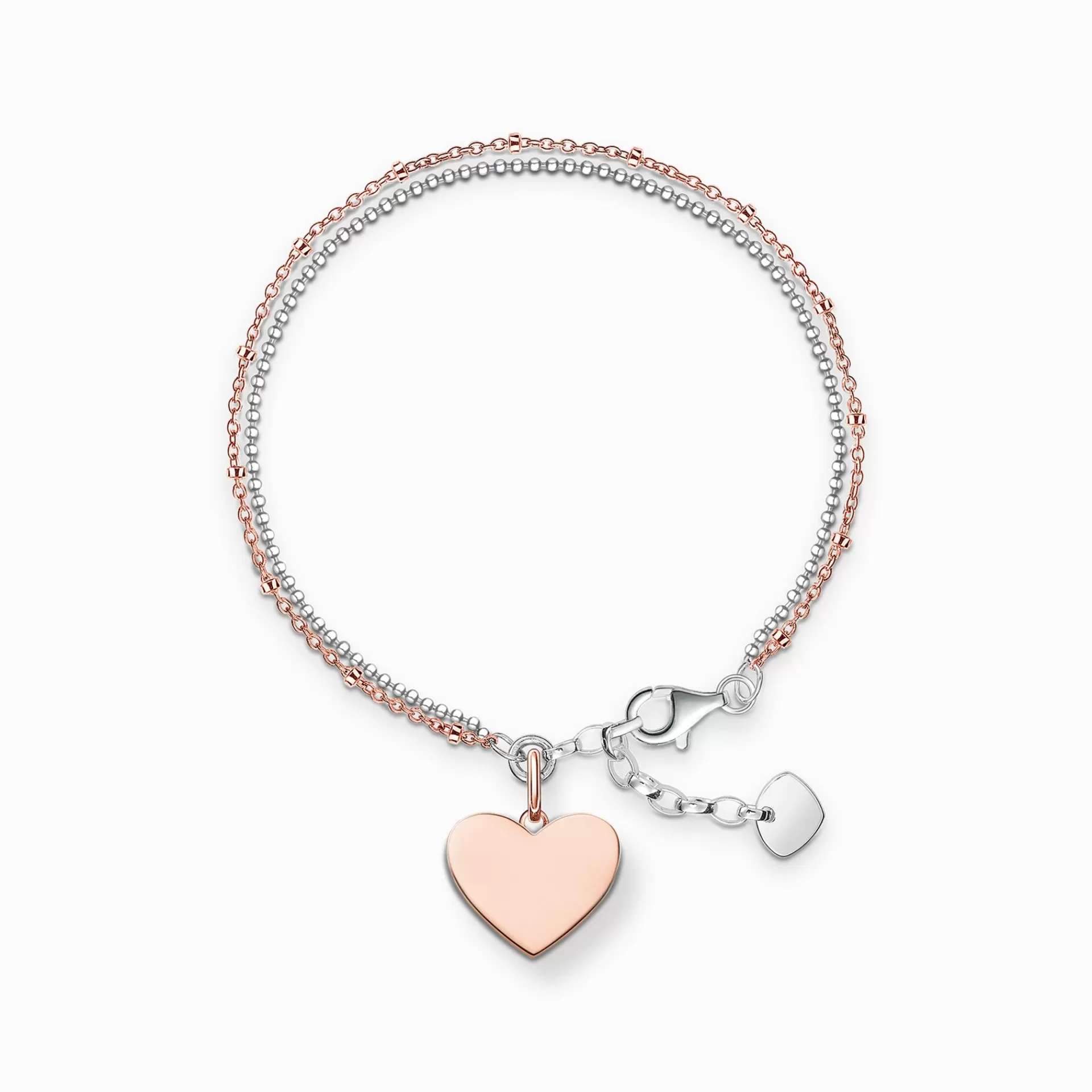 THOMAS SABO Armband | 18K roséguldplätering<ARMBAND HJ&AUML;RTA ROS&EACUTE;GULD SILVER roséguldfargad, silverfargad