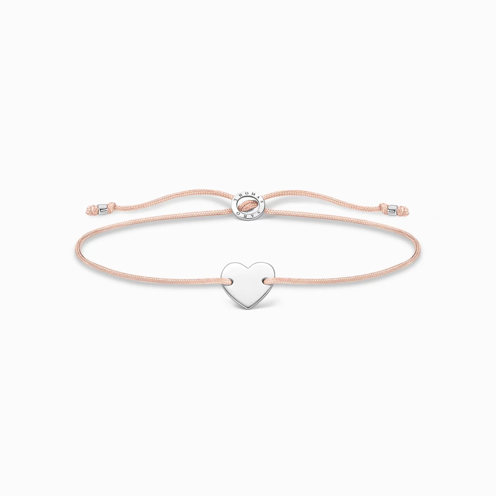 THOMAS SABO Armband | Återvunnet 925 silver<ARMBAND HJ&AUML;RTA SILVER silverfargad, beige, rosa