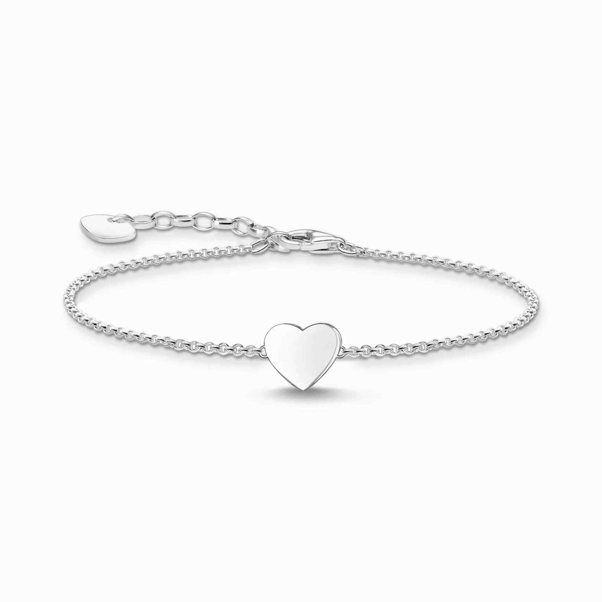 THOMAS SABO Armband | Återvunnet 925 silver<ARMBAND HJ&AUML;RTA SILVER silverfargad