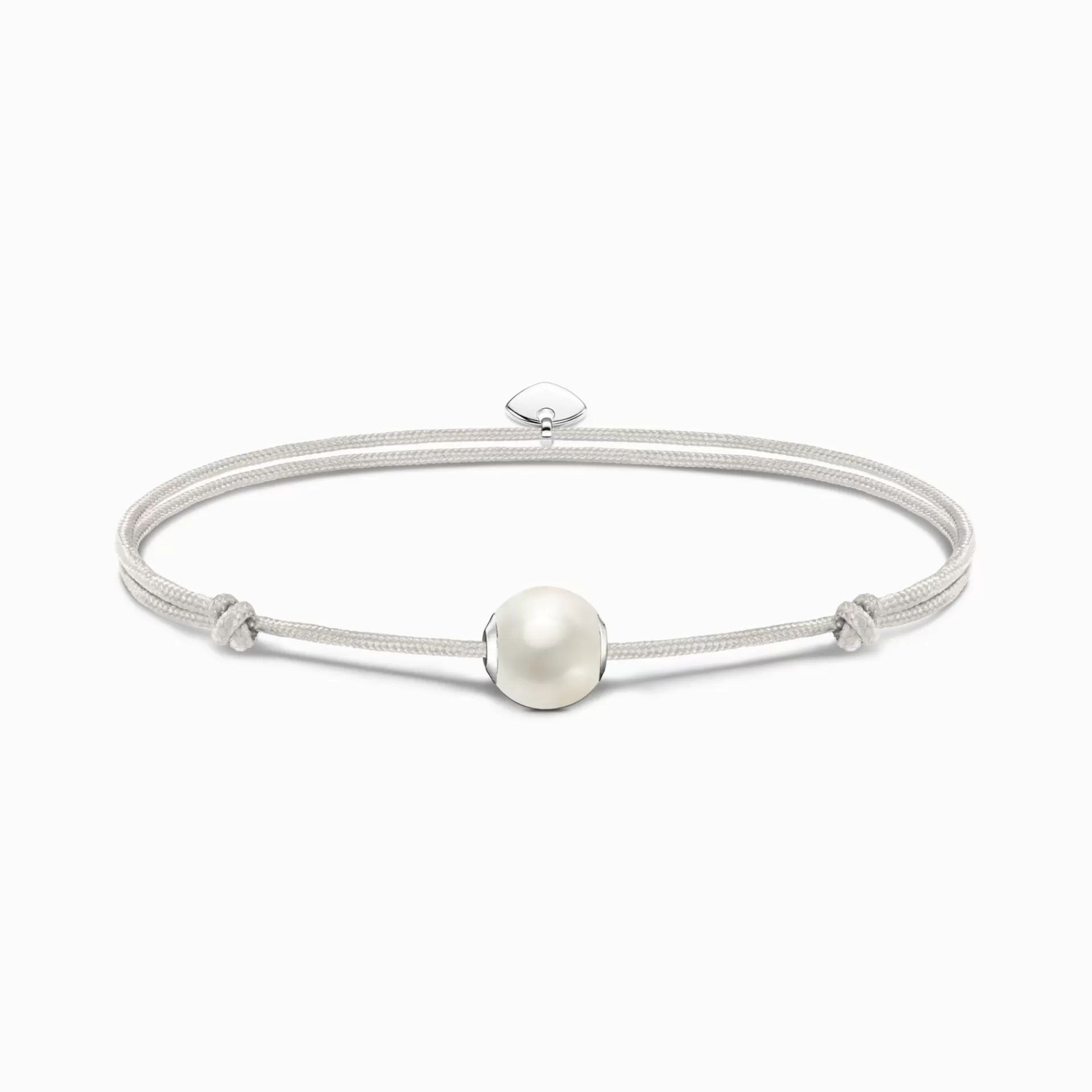 THOMAS SABO Armband | Återvunnet 925 silver<ARMBAND KARMA SECRET MED VIT S&OUML;TVATTENSP&AUML;RLA silverfargad, vit, beige