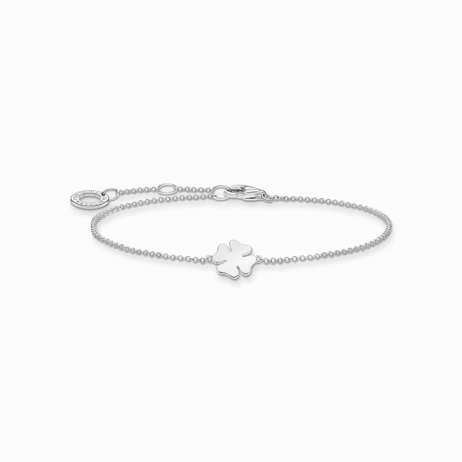 THOMAS SABO Armband | Återvunnet 925 silver<ARMBAND KL&OUML;VERBLAD SILVER silverfargad