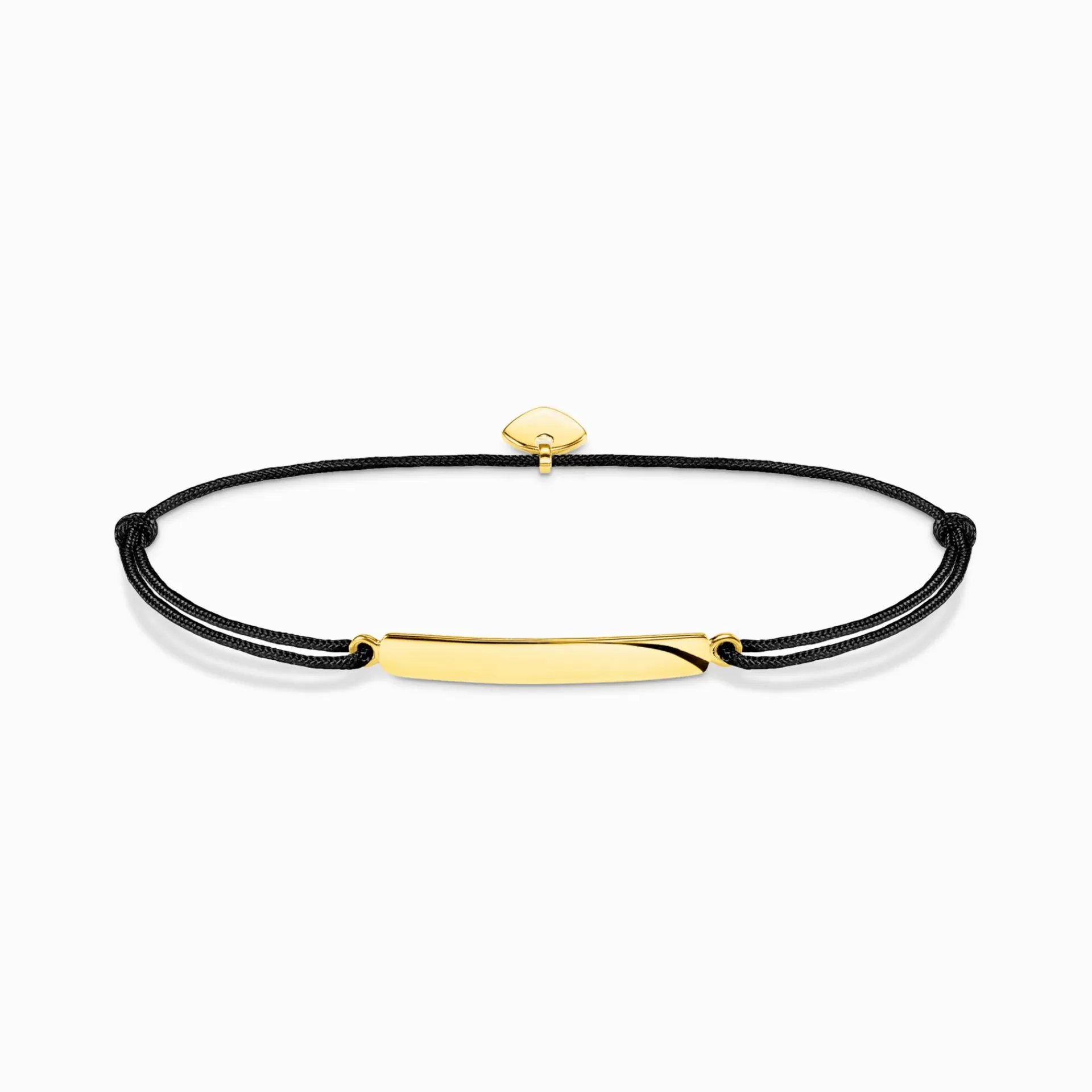 THOMAS SABO Armband | 18K plätering<ARMBAND LITTLE SECRET CLASSIC GULD gult guldfargad, svart