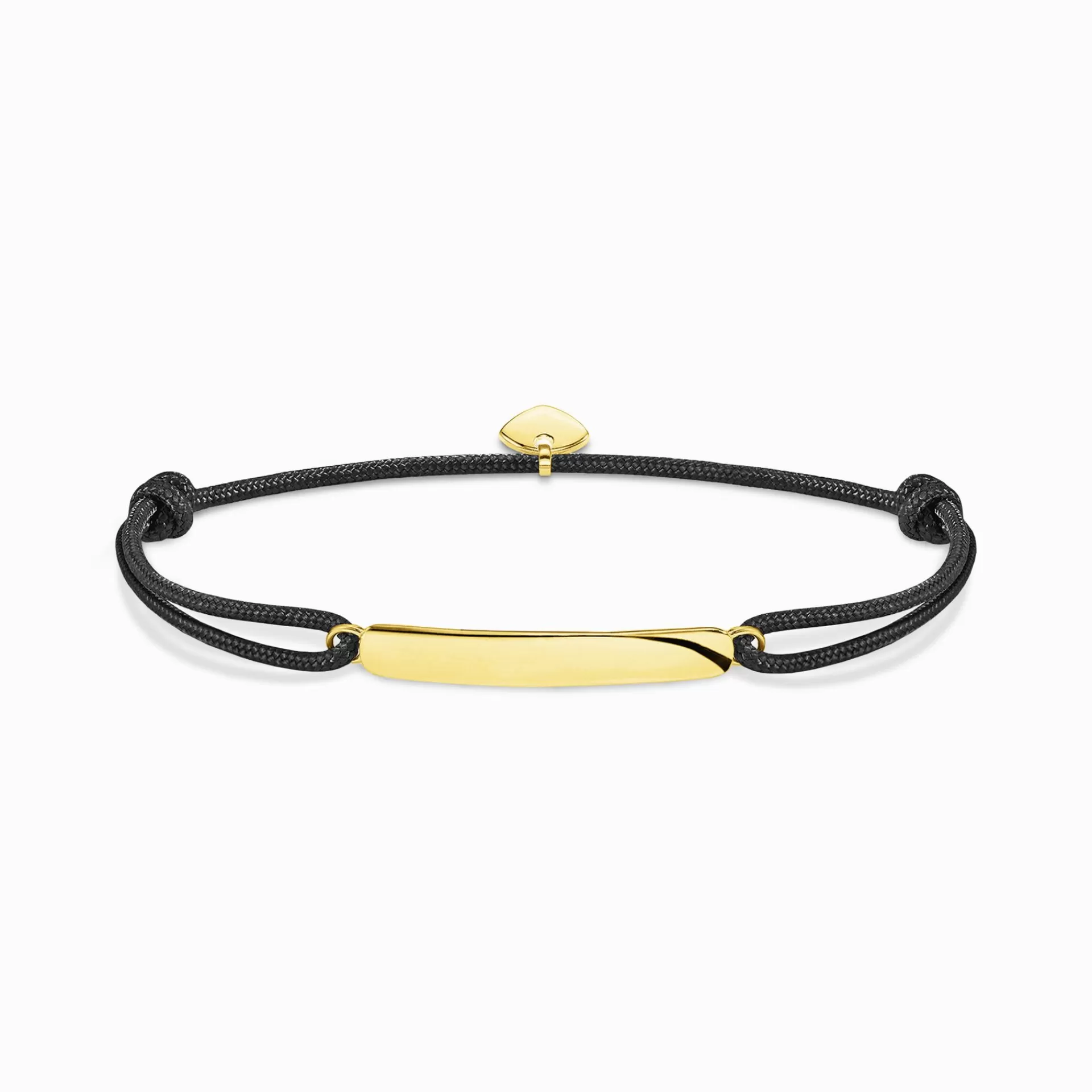 THOMAS SABO Armband | Gravyr till honom<ARMBAND LITTLE SECRET CLASSIC GULD gult guldfargad, svart