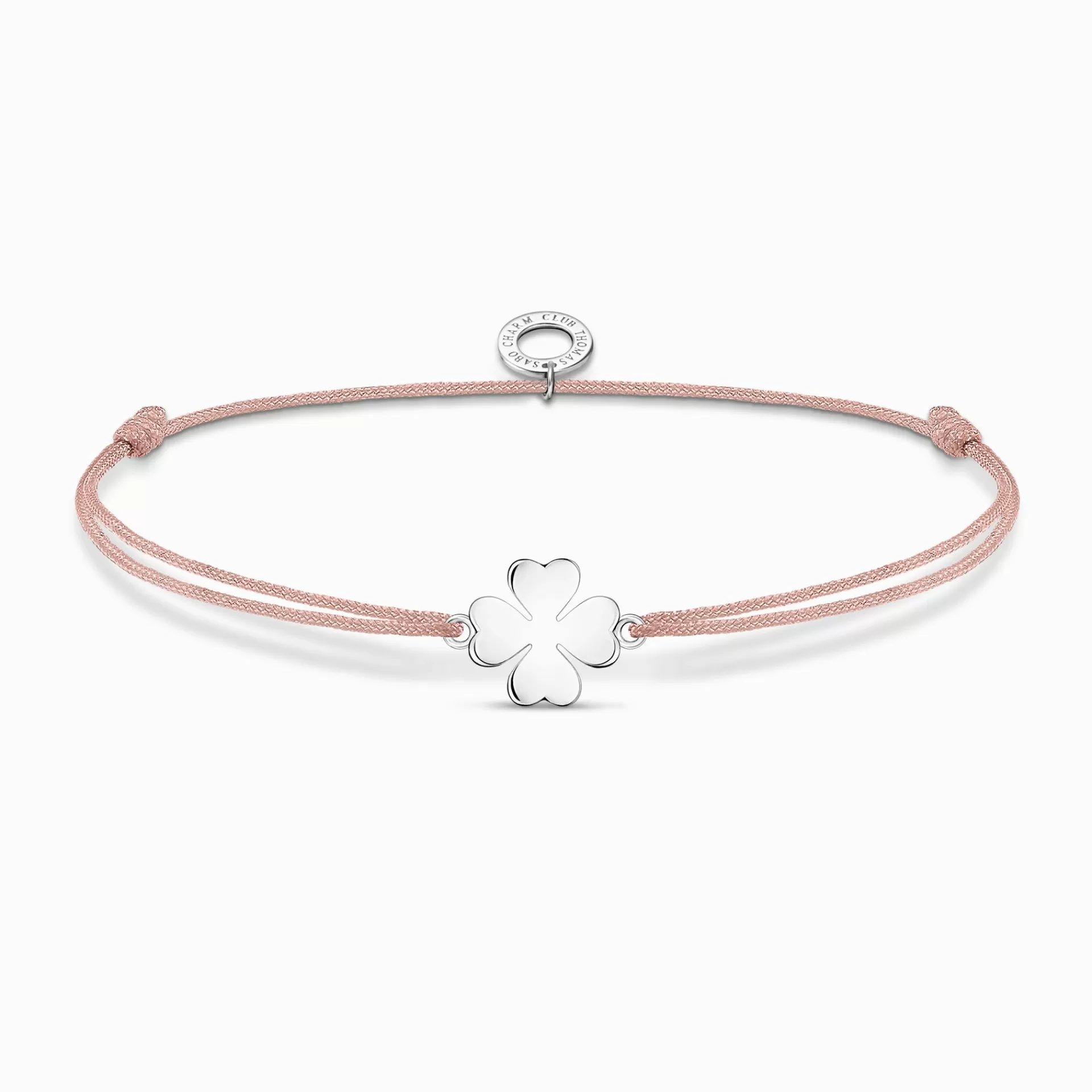 THOMAS SABO Armband | Återvunnet 925 silver<ARMBAND LITTLE SECRET KL&OUML;VERBLAD silverfargad, beige