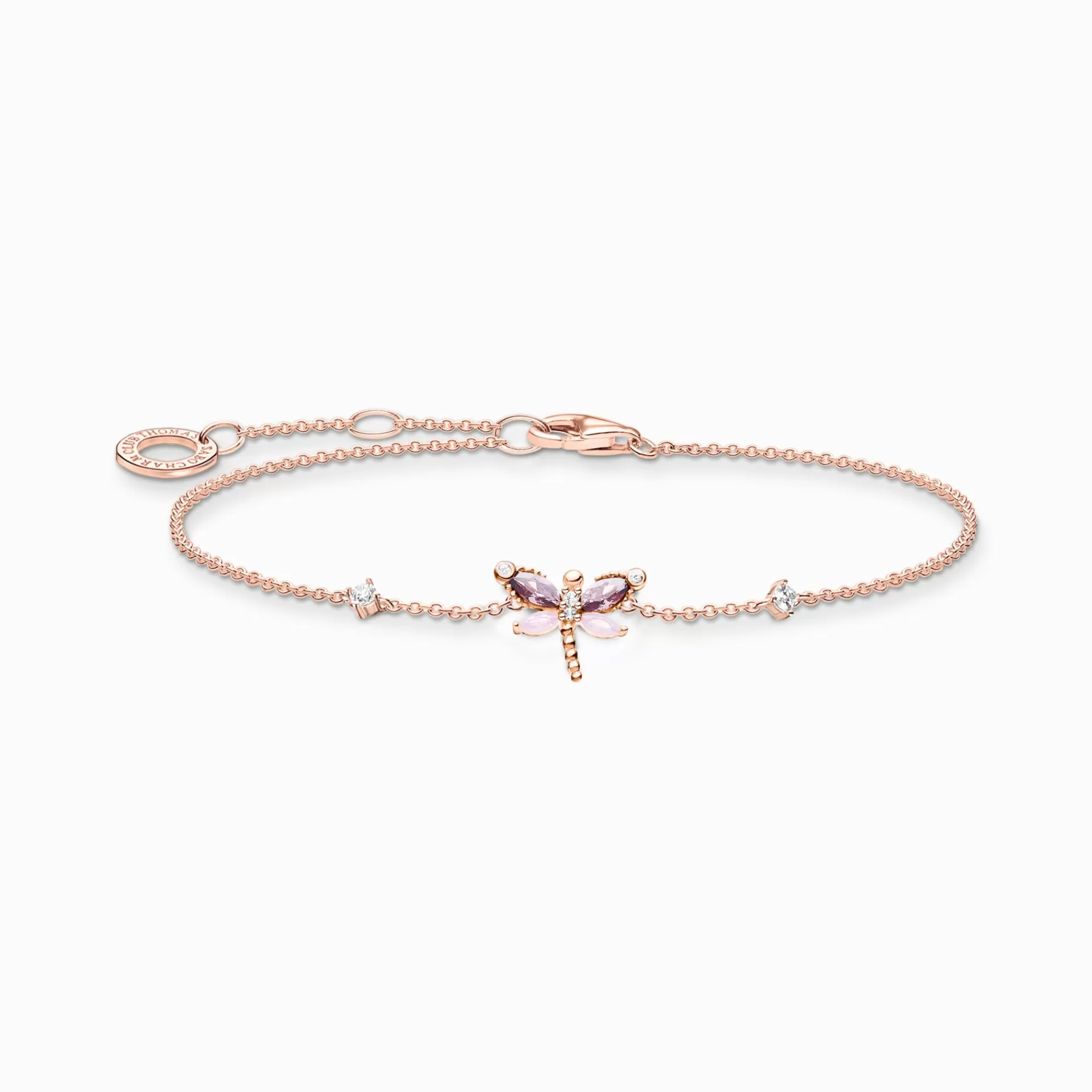 THOMAS SABO Armband | 18K roséguldplätering<ARMBAND SL&AUML;NDA MED STENAR ROS&EACUTE;GULD roséguldfargad, violett, vit, blå, flerfargade toner