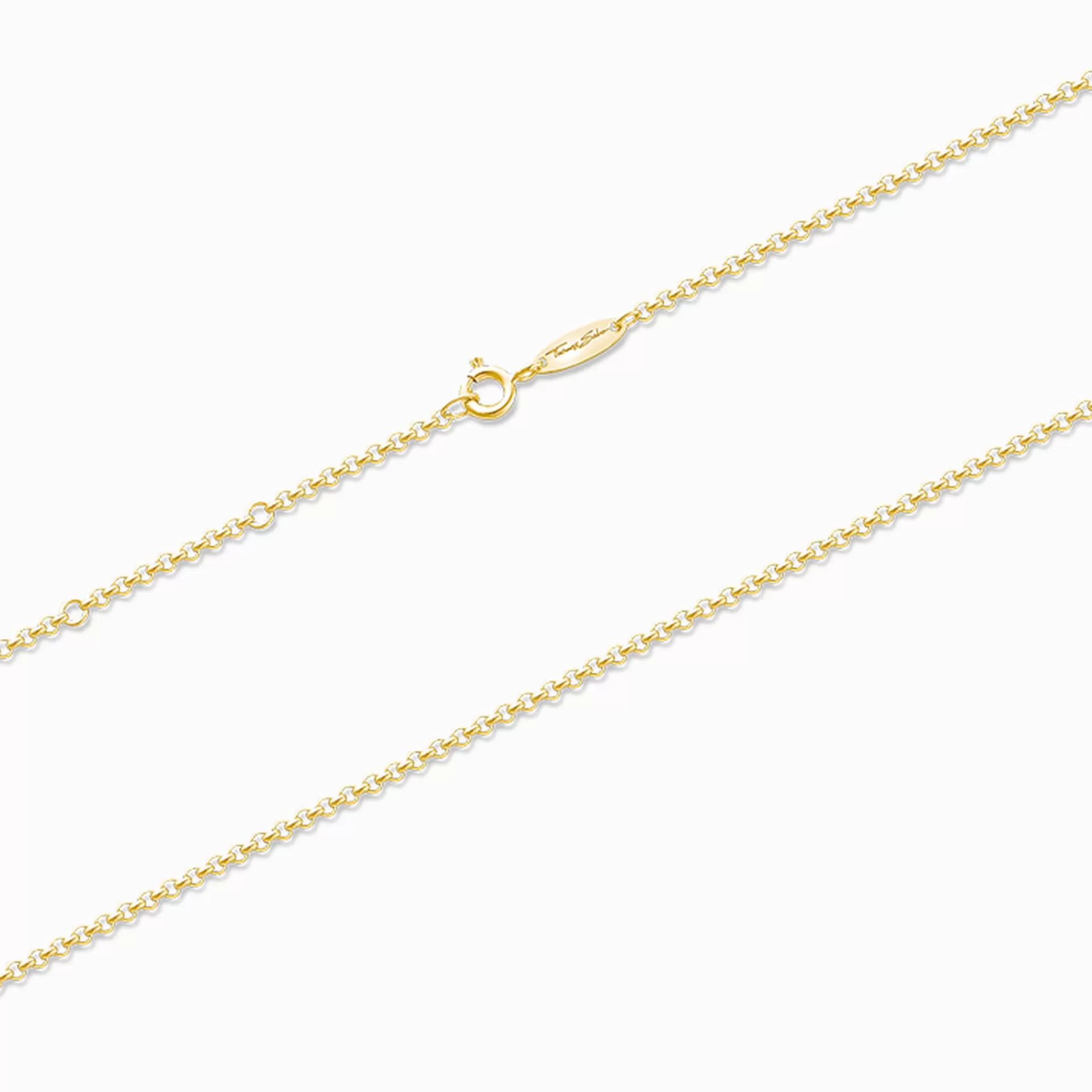 THOMAS SABO Halsband | 18K plätering<&AUML;RTKEDJA gult guldfargad