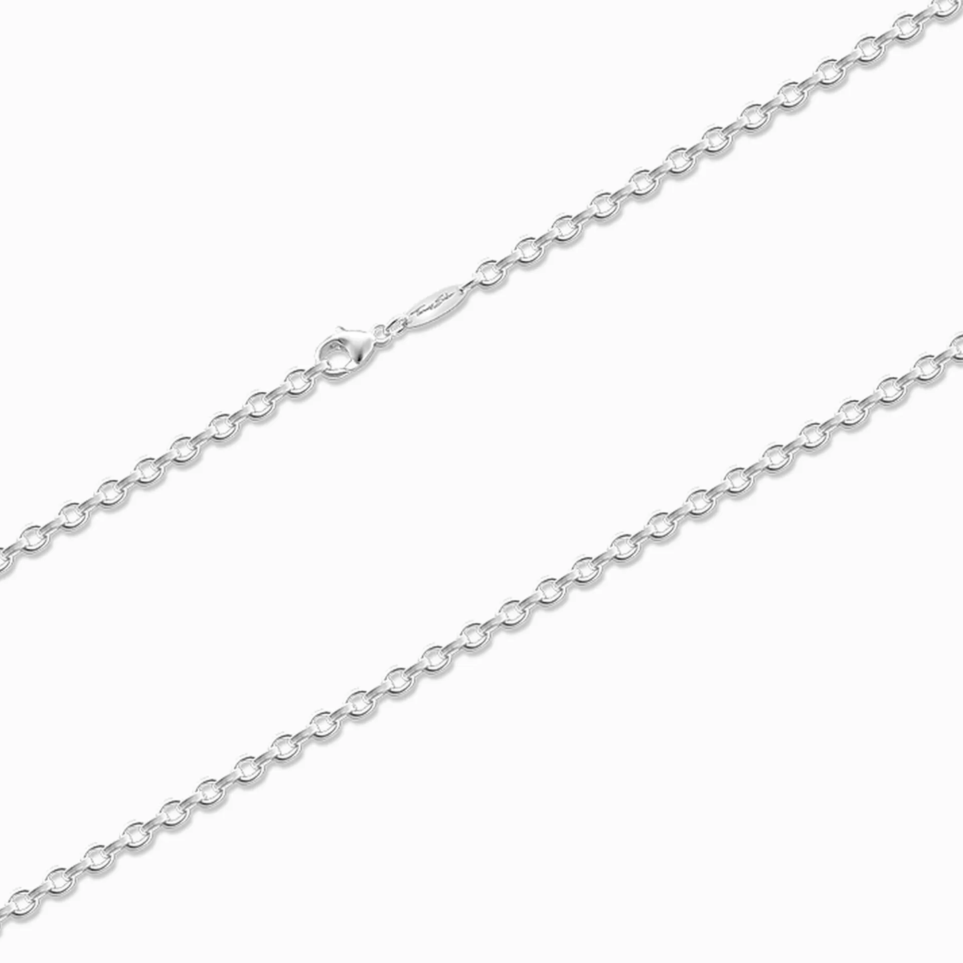 THOMAS SABO Halsband | Återvunnet 925 silver<BRED ANKARKEDJA silverfargad