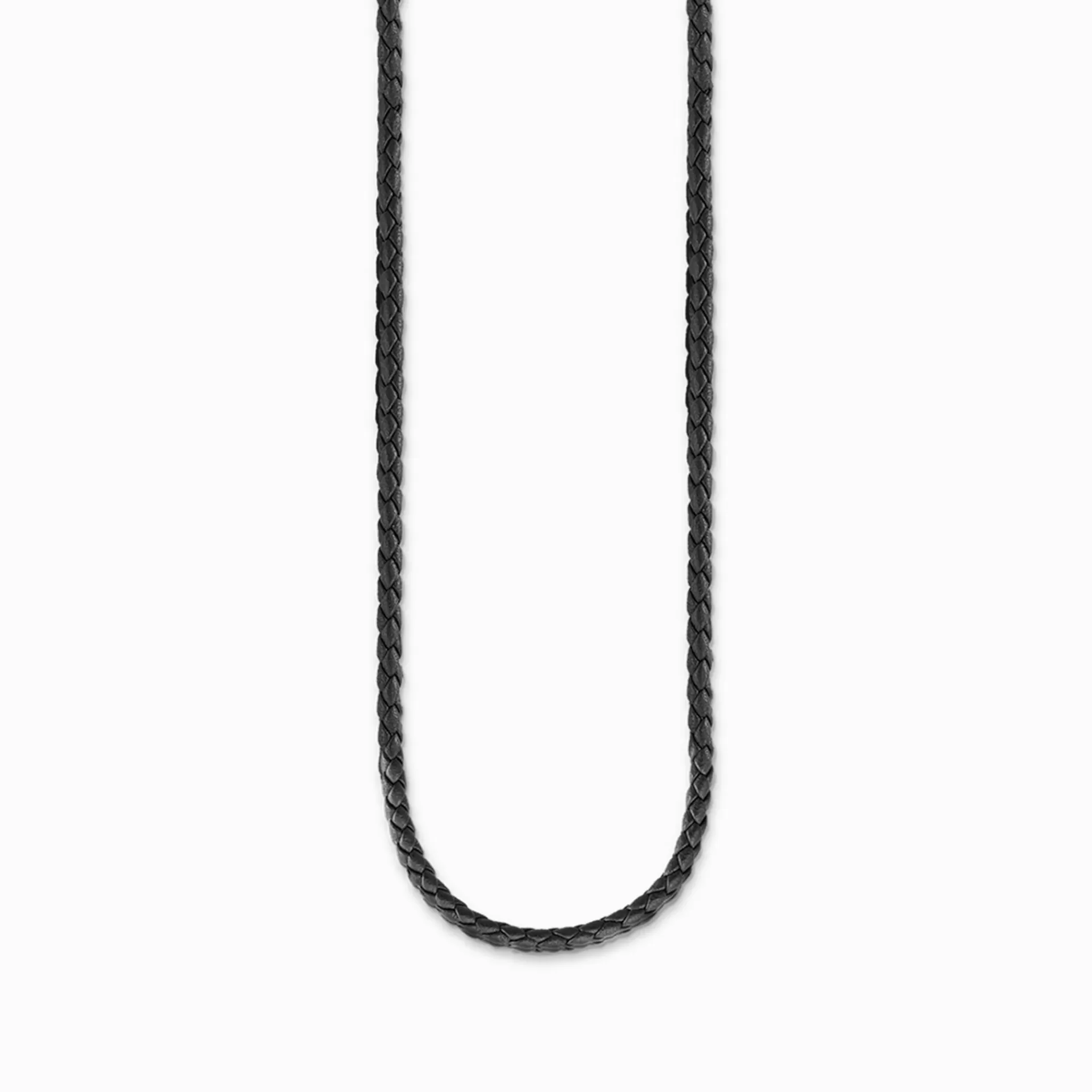 THOMAS SABO Charm Halskedjor | Charm Halskedjor<CHARM-HALSBAND SVART svart, silverfargad