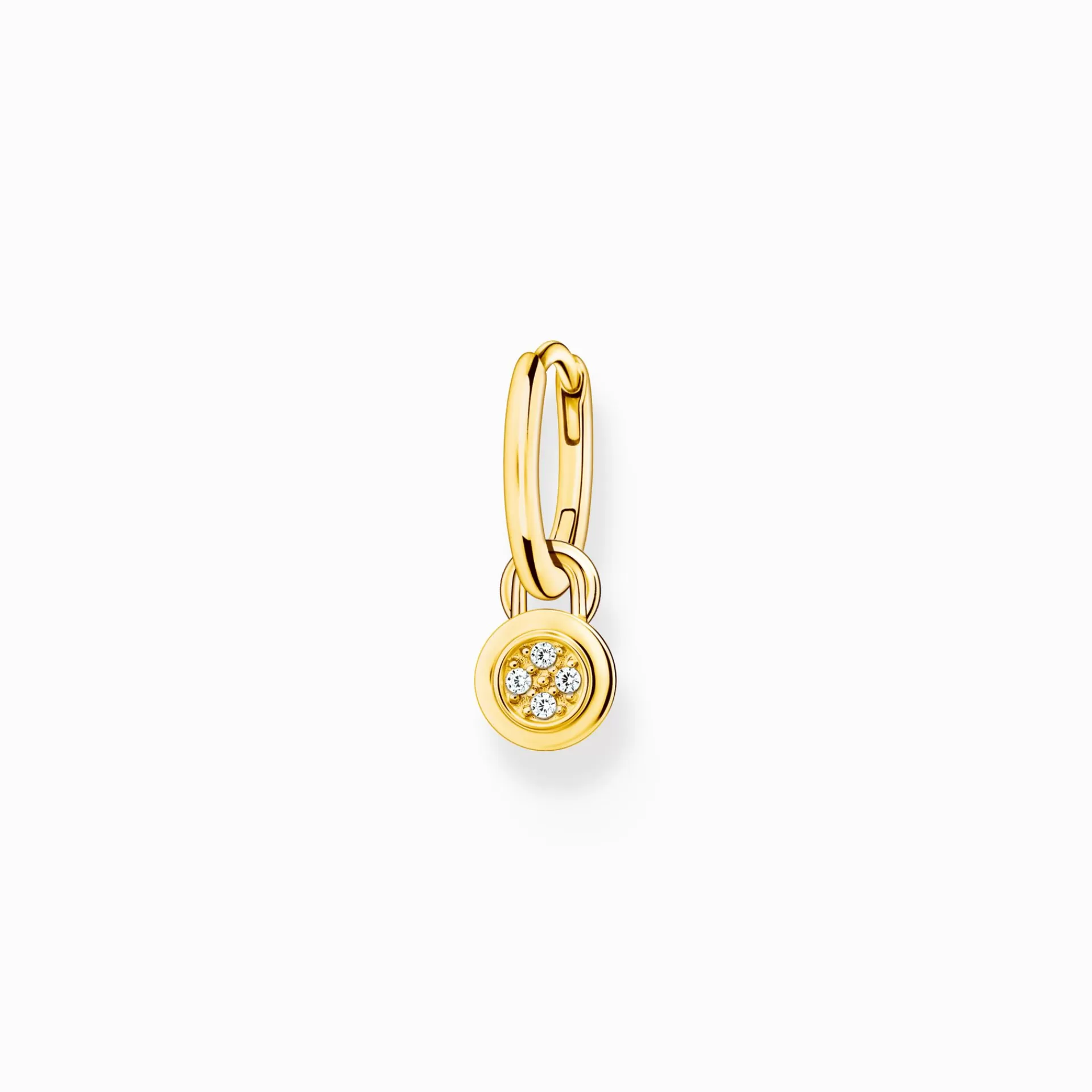 THOMAS SABO Upp till SEK 1.100<CREOL&OUML;RH&AUML;NGE INDIVIDUELLT MED H&AUML;NGE OCH &OUML;GLA F&OUML;R CHARMS gult guldfargad, vit