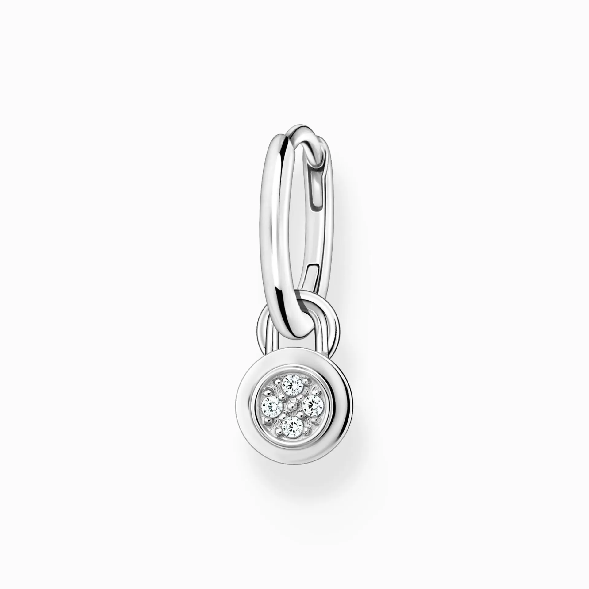 THOMAS SABO Upp till SEK 1.100<CREOL&OUML;RH&AUML;NGE INDIVIDUELLT MED H&AUML;NGE OCH &OUML;GLA F&OUML;R CHARMS AV SILVER silverfargad, vit