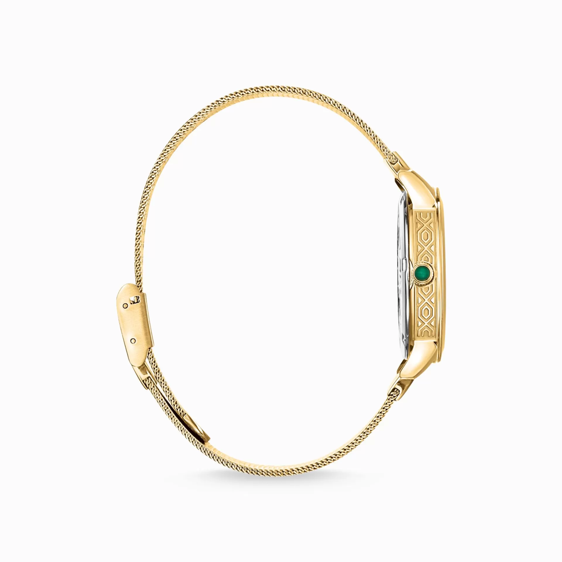THOMAS SABO Klockor | Klockor för damer<DAMKLOCKA GARDEN SPIRIT MALAKIT GULD gult guldfargad, mörkgrön, grön
