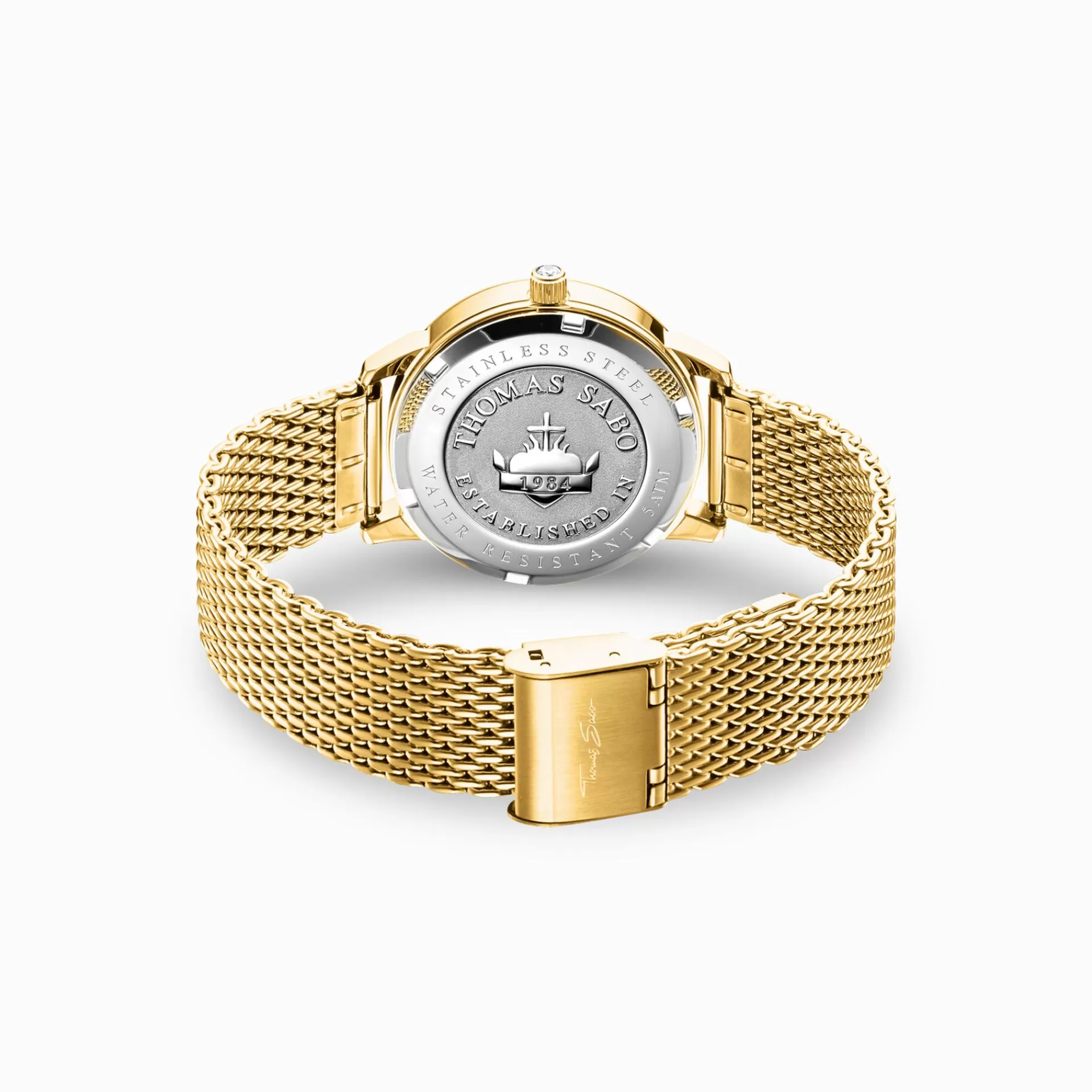 THOMAS SABO Klockor | Klockor för damer<DAMKLOCKA GLAM SPIRIT gult guldfargad, vit