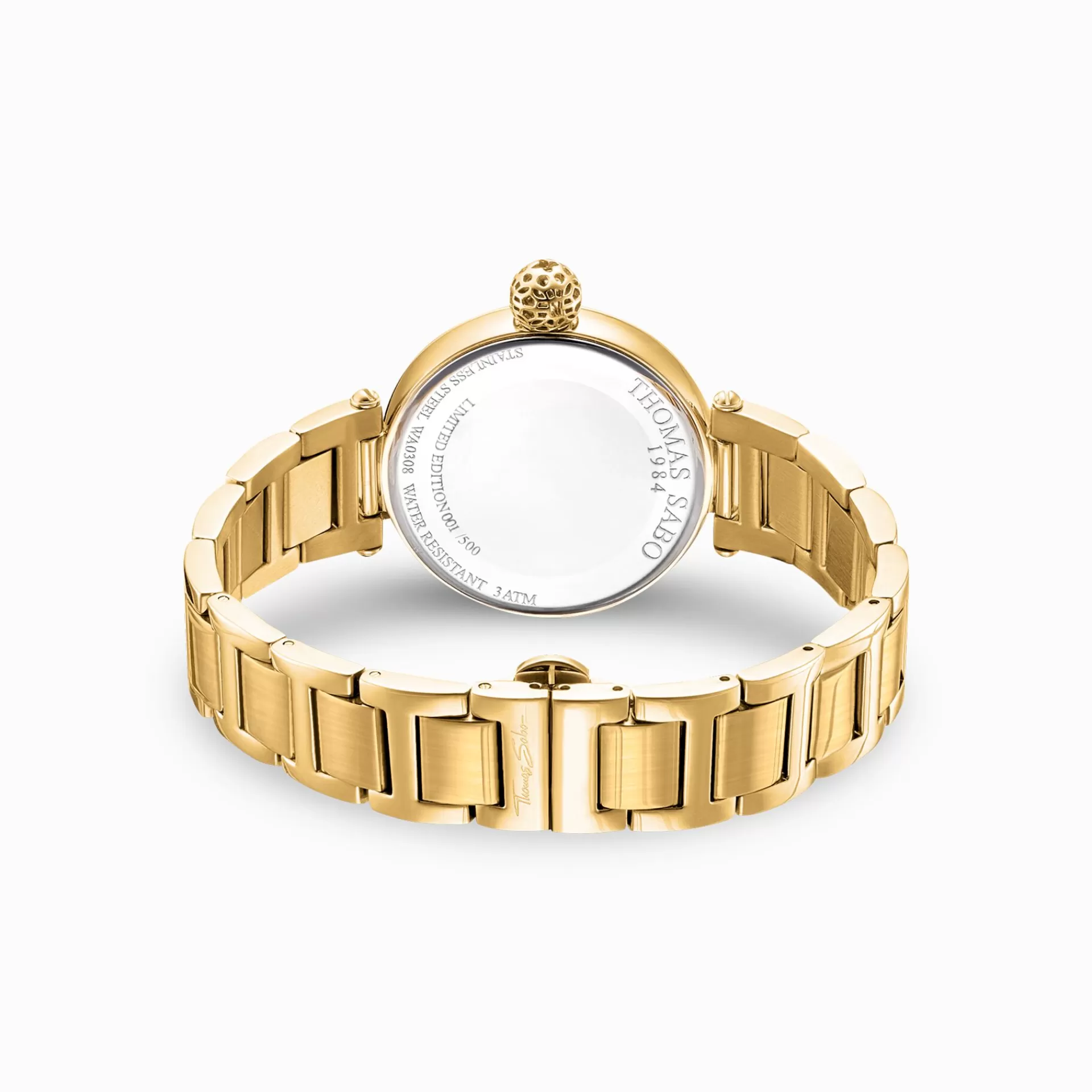 THOMAS SABO Klockor | Klockor för damer<DAMKLOCKA GOLDEN ORNAMENTS gult guldfargad