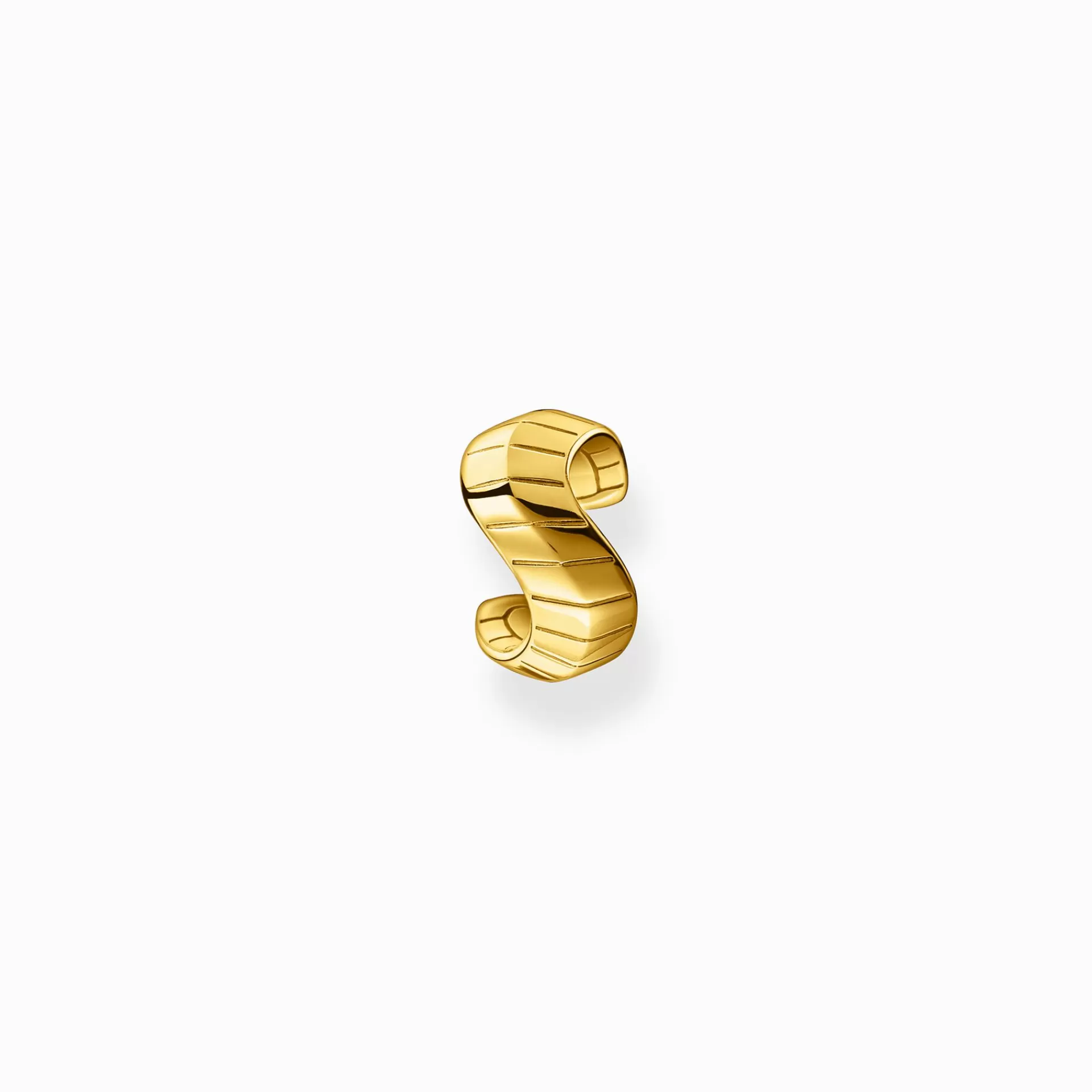 THOMAS SABO Stiftörhängen | 18K plätering<EAR CUFF INDIVIDUELLT ORMSKINN GULD gult guldfargad