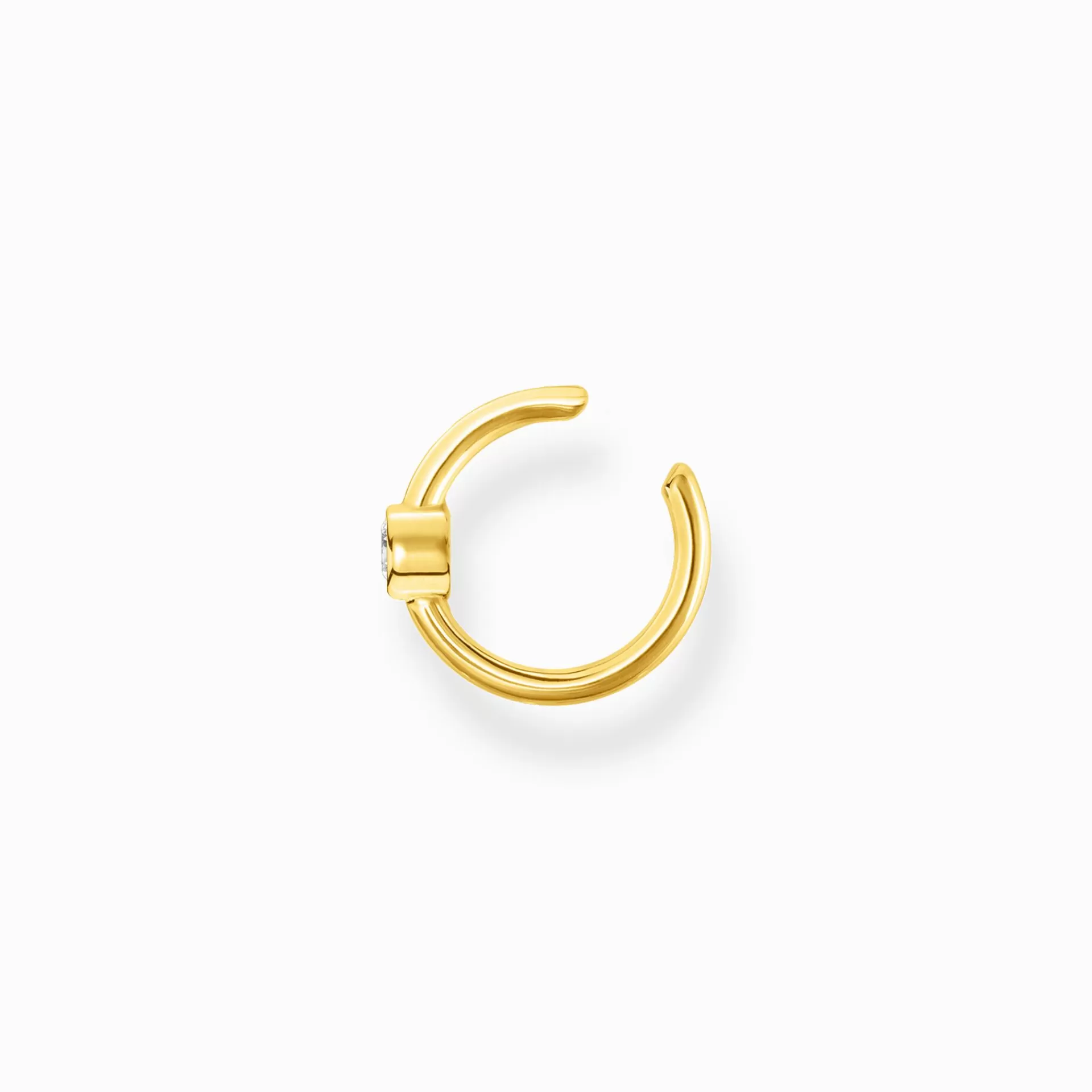 THOMAS SABO Creoler | Ear cuffs<EAR CUFF INDIVIDUELLT VIT STEN GULD vit, gult guldfargad