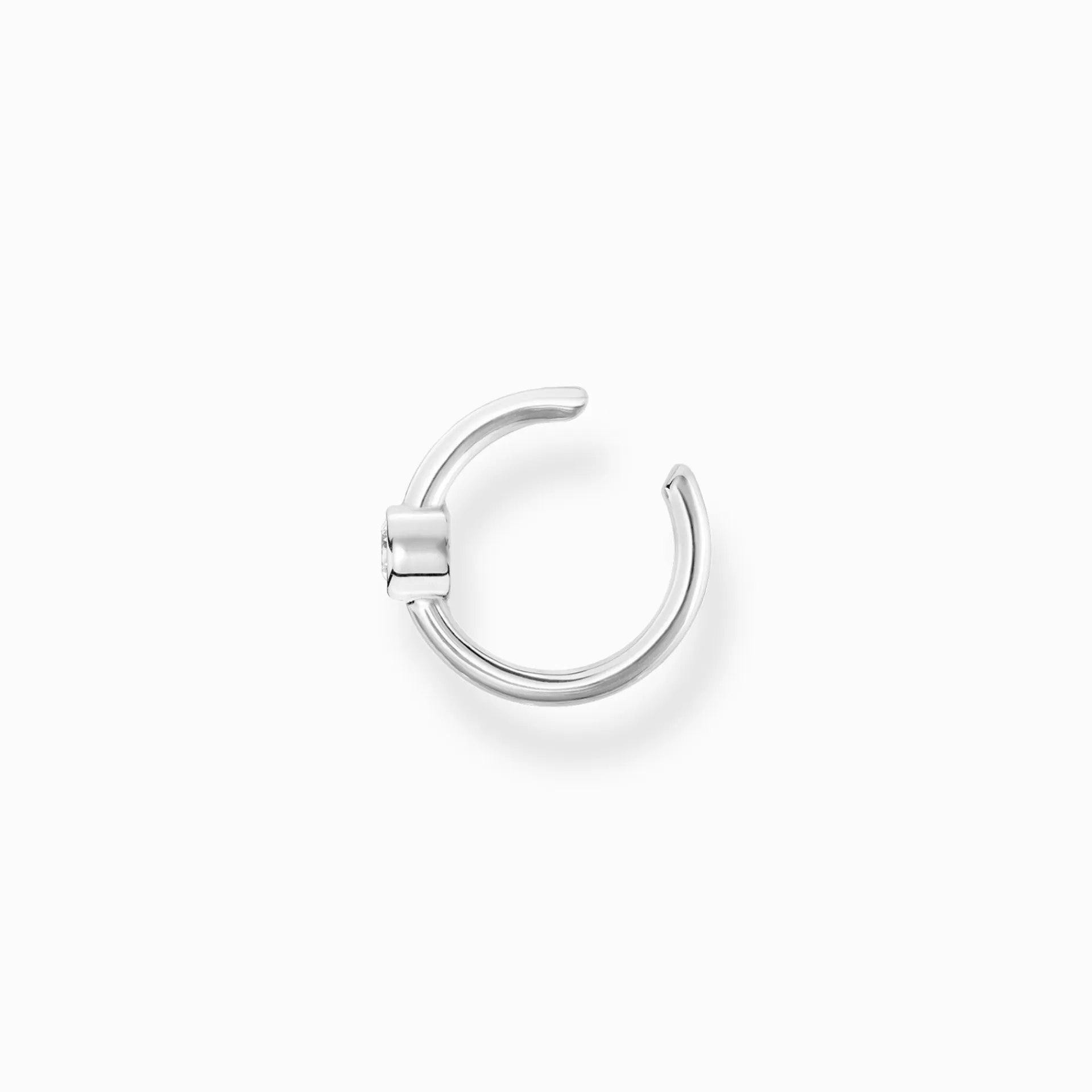 THOMAS SABO Creoler | Ear cuffs<EAR CUFF INDIVIDUELLT VIT STEN SILVER vit, silverfargad