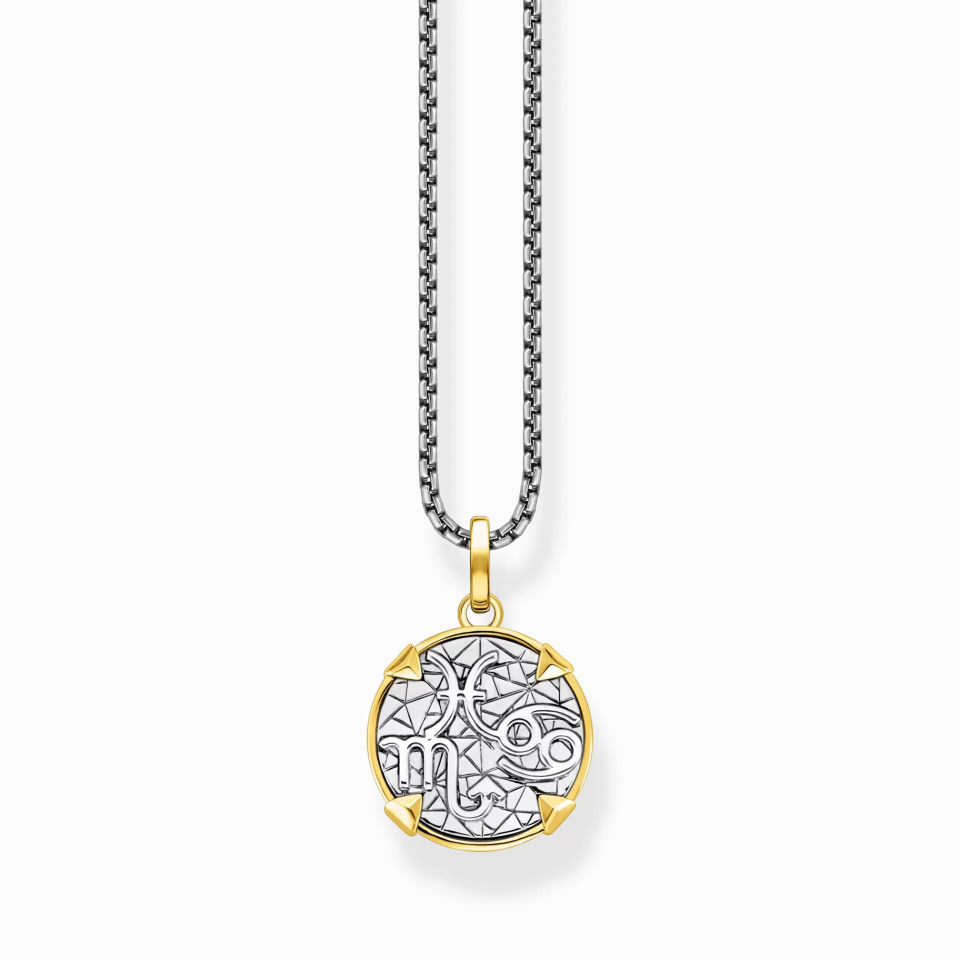 THOMAS SABO Halsband | Återvunnet 925 silver<HALSBAND ELEMENTS OF NATURE GULD silverfargad, gult guldfargad, svart, vit