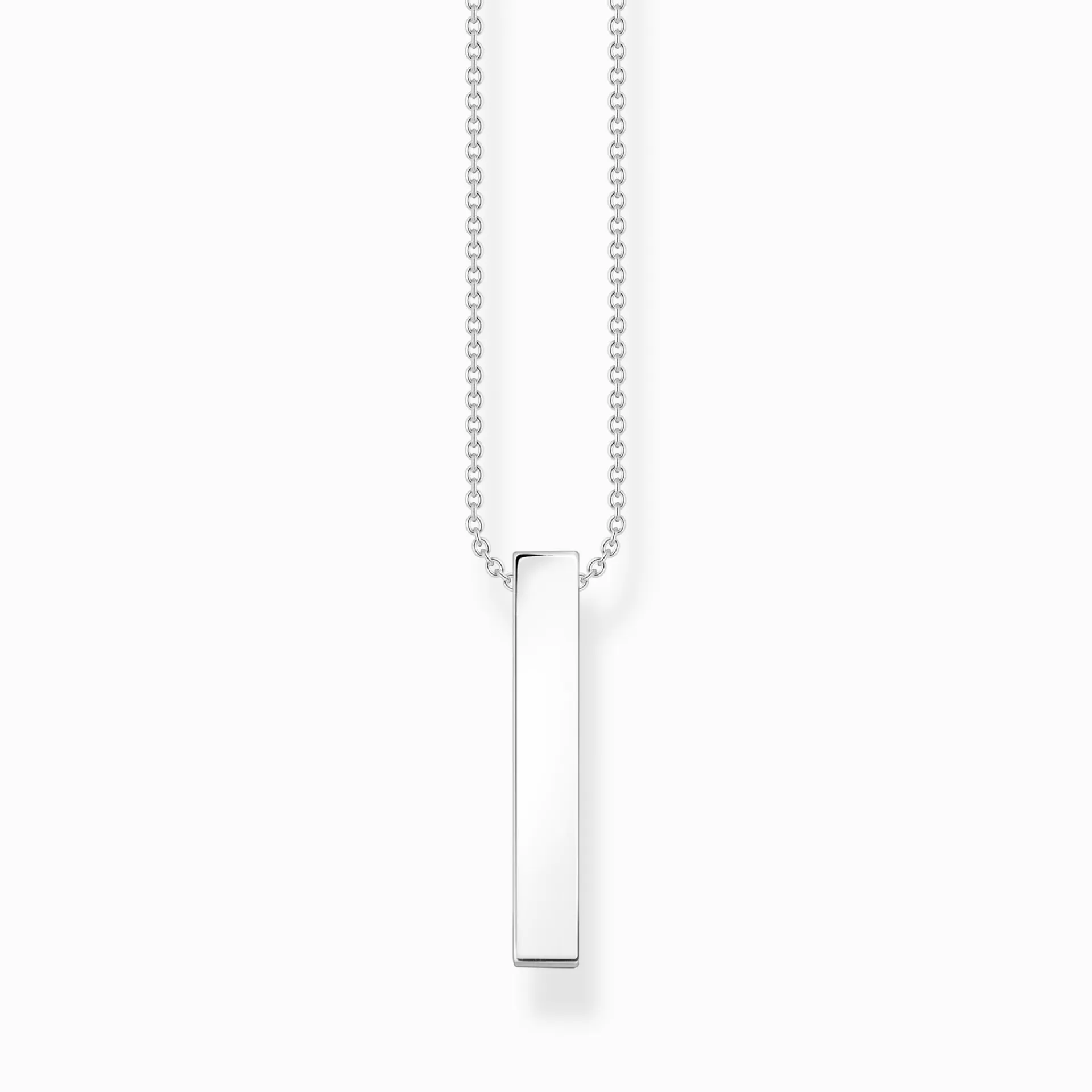 THOMAS SABO Halsband | Återvunnet 925 silver<HALSBAND MED VITA STENAR SILVER silverfargad, vit