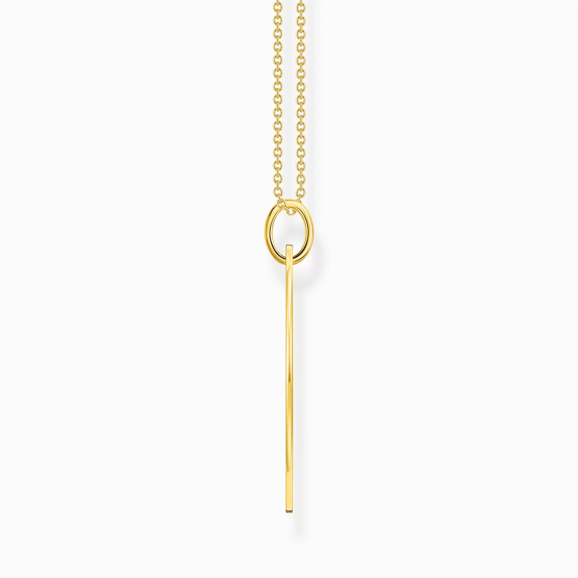 THOMAS SABO Halsband | 18K plätering<HALSBAND TAG GULD gult guldfargad