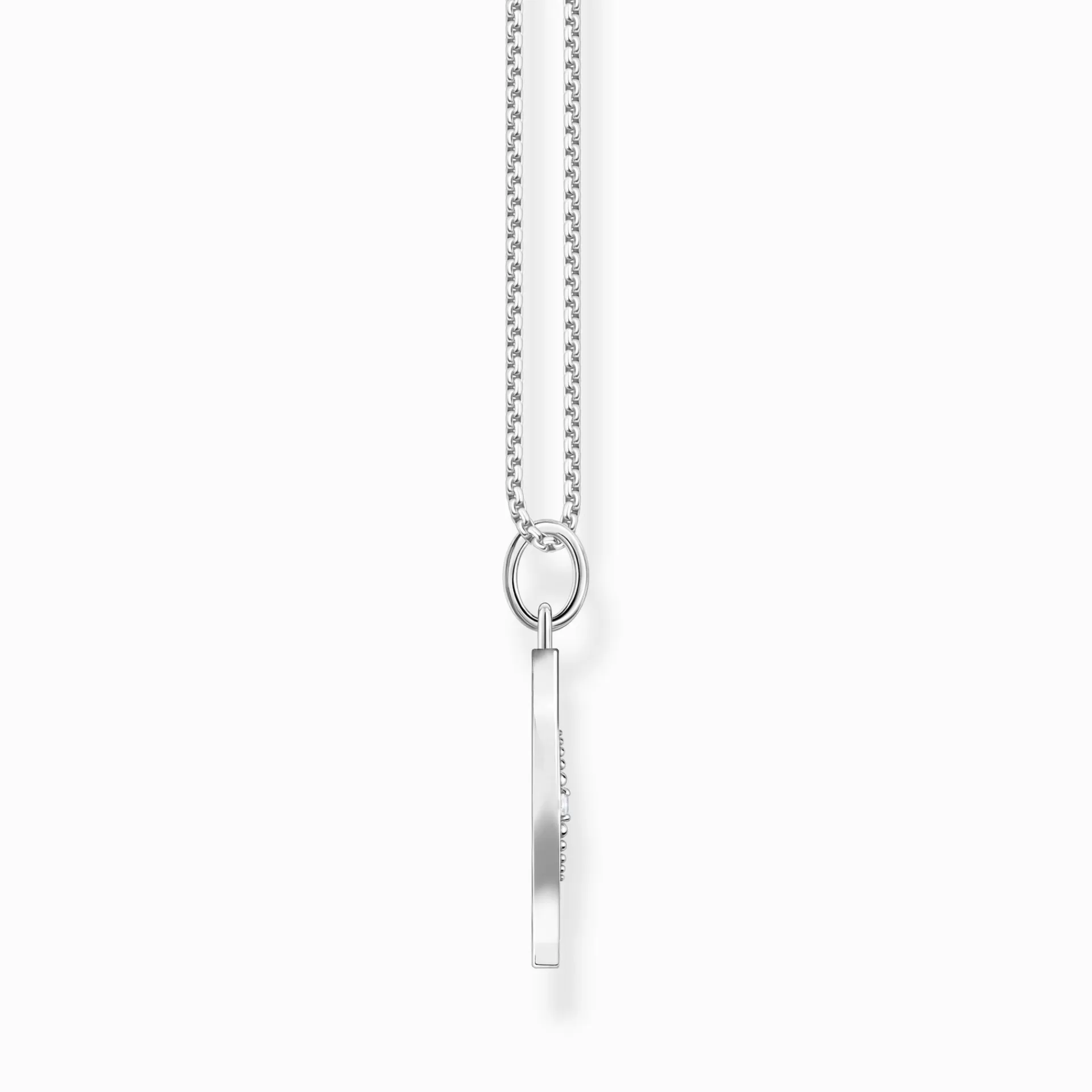 THOMAS SABO Halsband | Återvunnet 925 silver<HALSBAND TREE OF LOVE SILVER silverfargad, vit