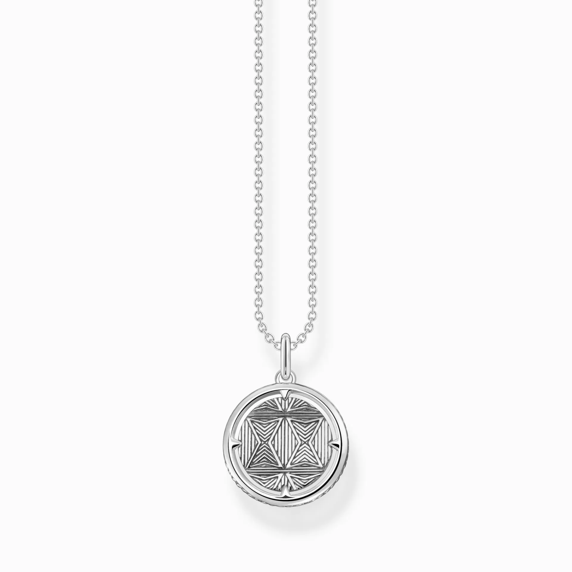 THOMAS SABO Halsband | Återvunnet 925 silver<HALSBAND TREE OF LOVE SILVER silverfargad, vit