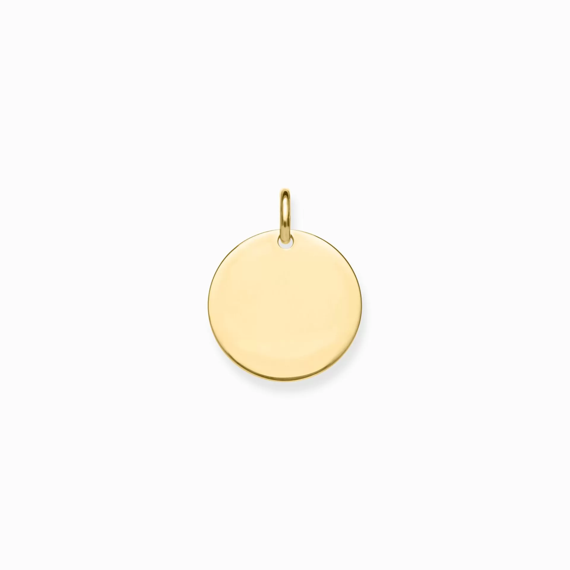 THOMAS SABO Hängsmycken | 18K plätering<H&AUML;NGSMYCKE COIN STORA GULD gult guldfargad