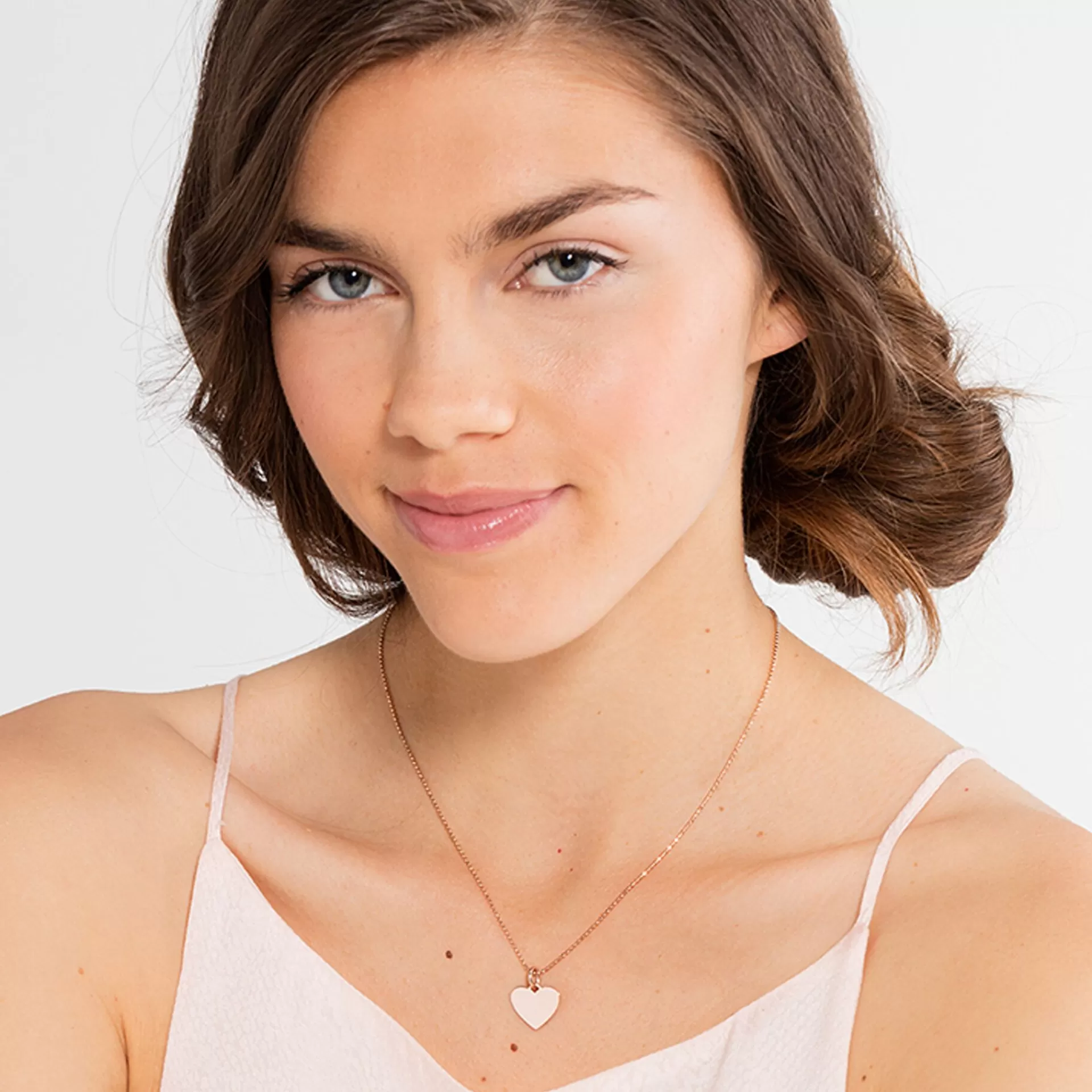 THOMAS SABO Hängsmycken | 18K roséguldplätering<H&AUML;NGSMYCKE HJ&AUML;RTA LITET ROS&EACUTE;GULD roséguldfargad