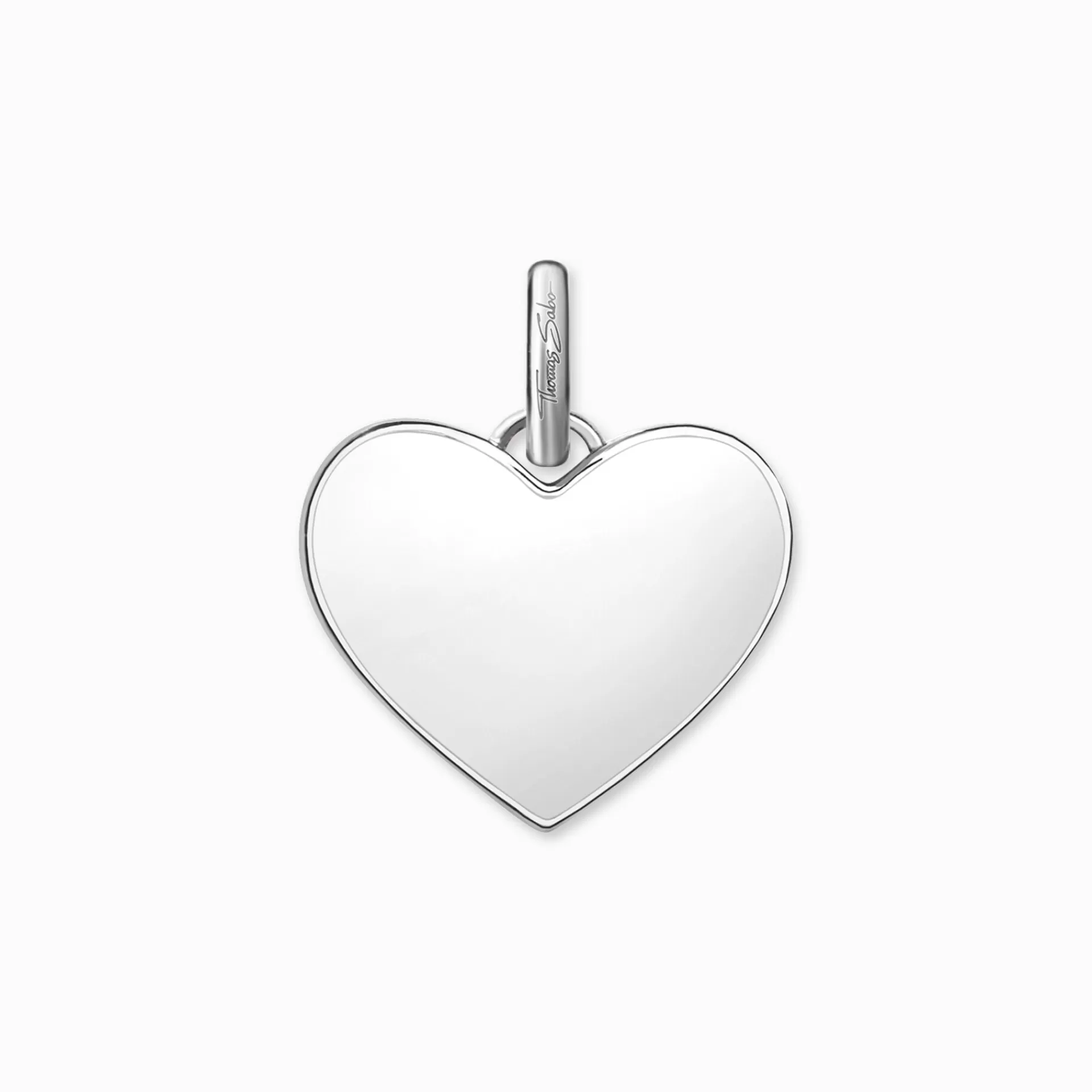 THOMAS SABO Hängsmycken | Återvunnet 925 silver<H&AUML;NGSMYCKE HJ&AUML;RTA PAV&EACUTE; silverfargad, vit