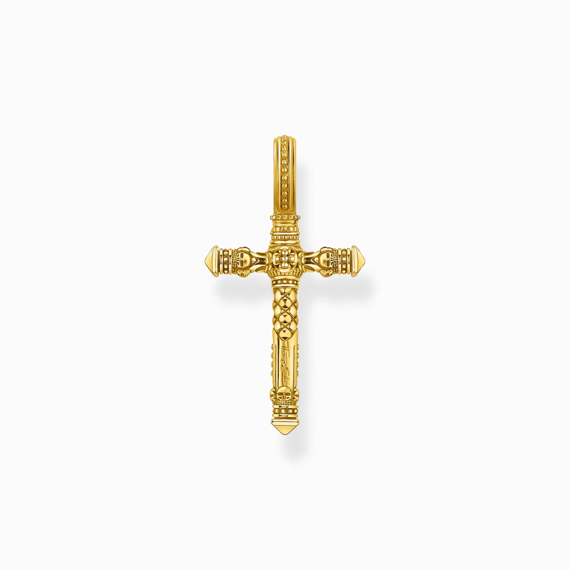 THOMAS SABO Halsband | Hängsmycken<H&AUML;NGSMYCKE KORS GULD gult guldfargad