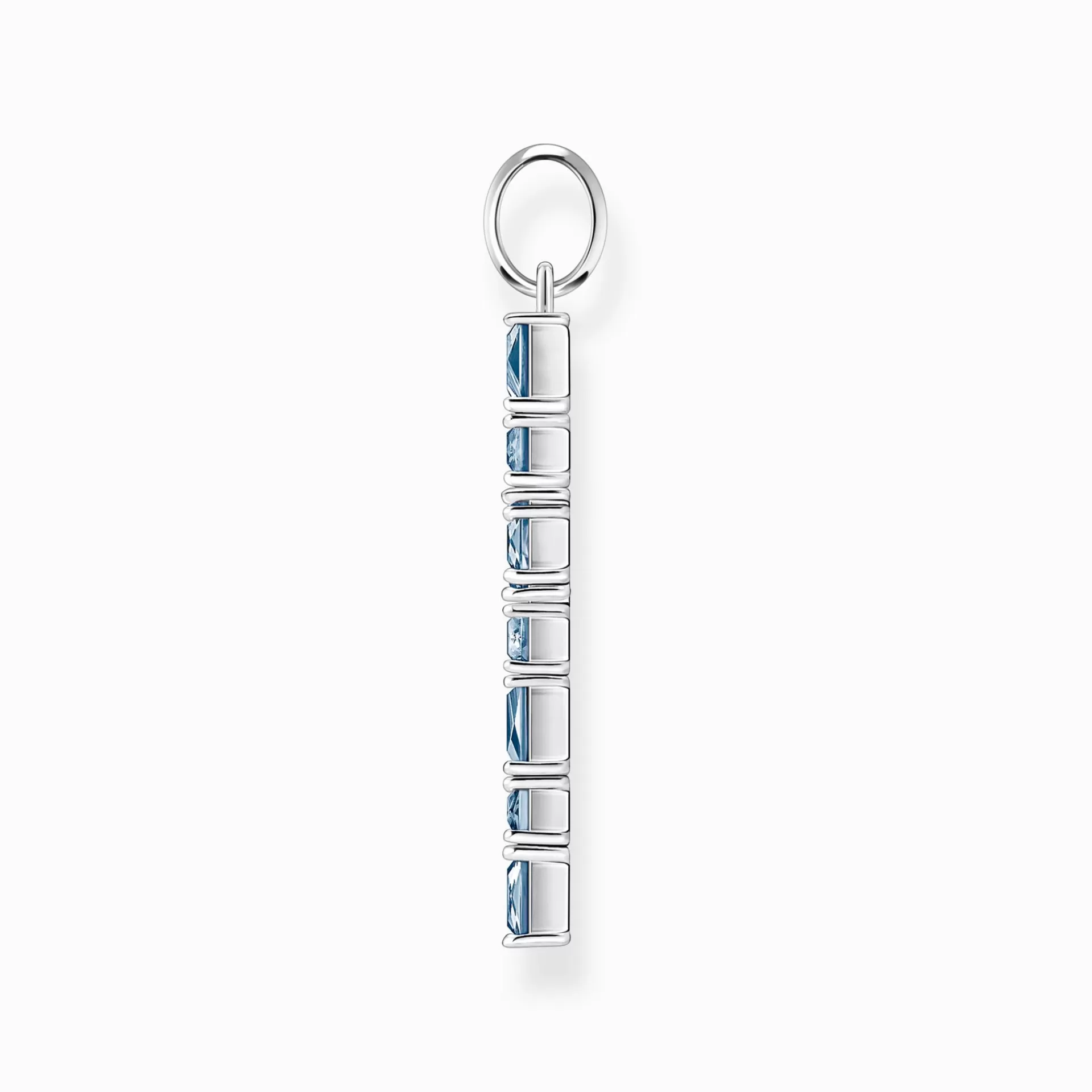 THOMAS SABO Halsband | Hängsmycken<H&AUML;NGSMYCKE KORS MED AKVAMARINBL&ARING; STENAR SILVER silverfargad, ljusblå