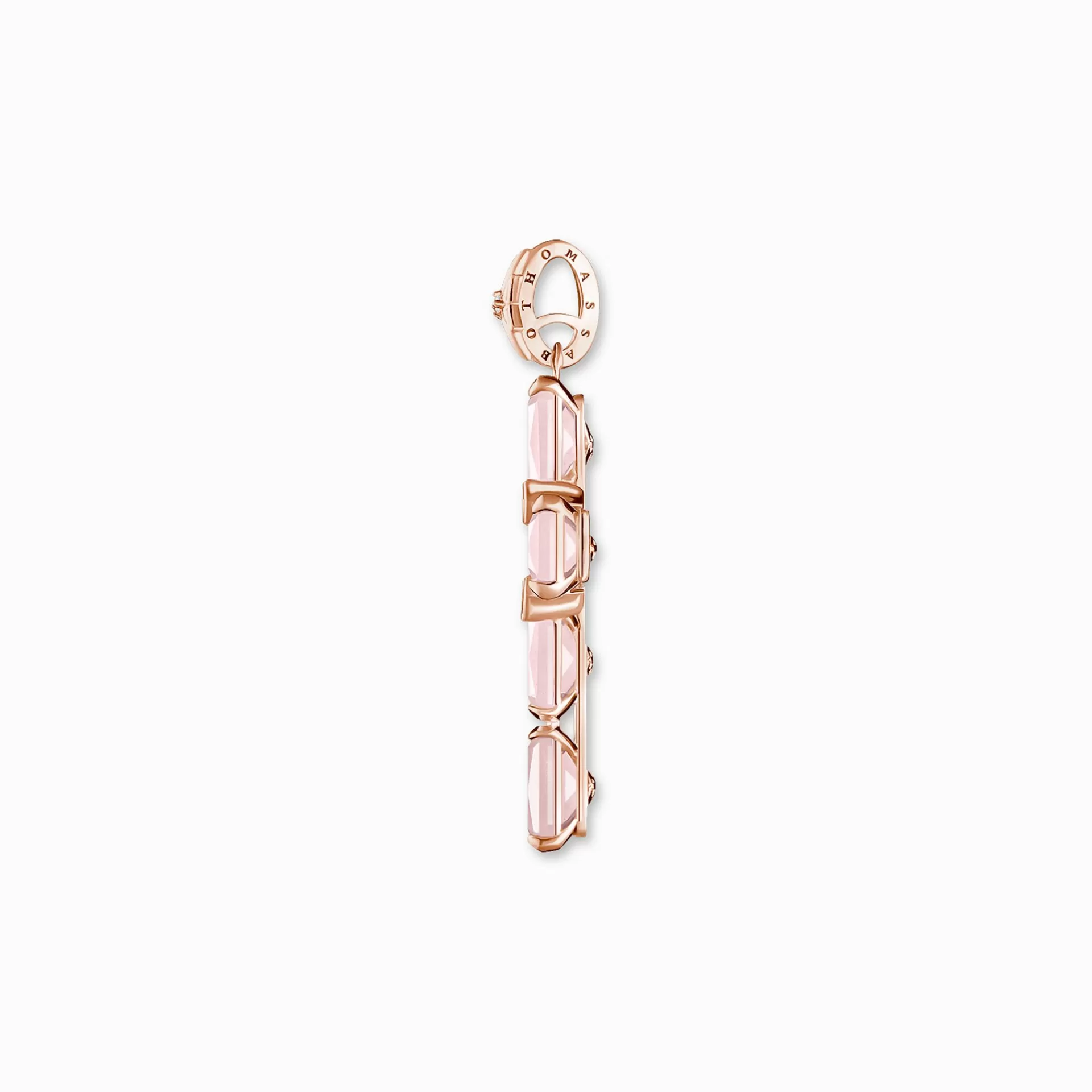 THOMAS SABO Halsband | Hängsmycken<H&AUML;NGSMYCKE KORS MED ROSA STENAR OCH STJ&AUML;RNA ROS&EACUTE;GULDPL&AUML;TERAD rosa, vit, silverfargad