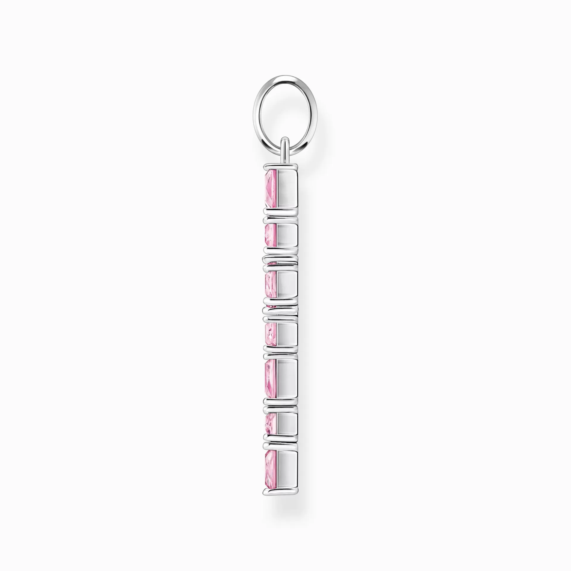 THOMAS SABO Halsband | Hängsmycken<H&AUML;NGSMYCKE KORS MED ROSA STENAR SILVER silverfargad, rosa