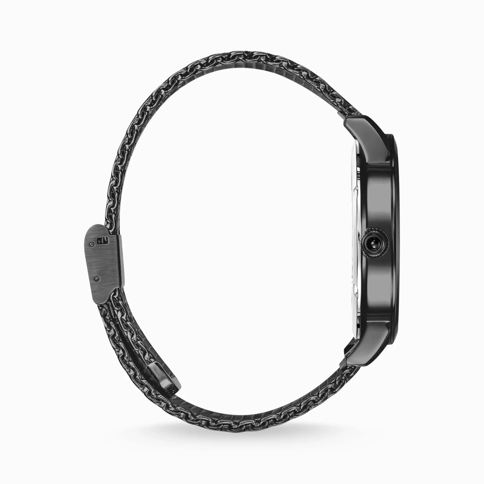 THOMAS SABO Klockor | Klockor för män<HERRKLOCKA ELEMENTS OF NATURE SVART svart, gult guldfargad, silverfargad