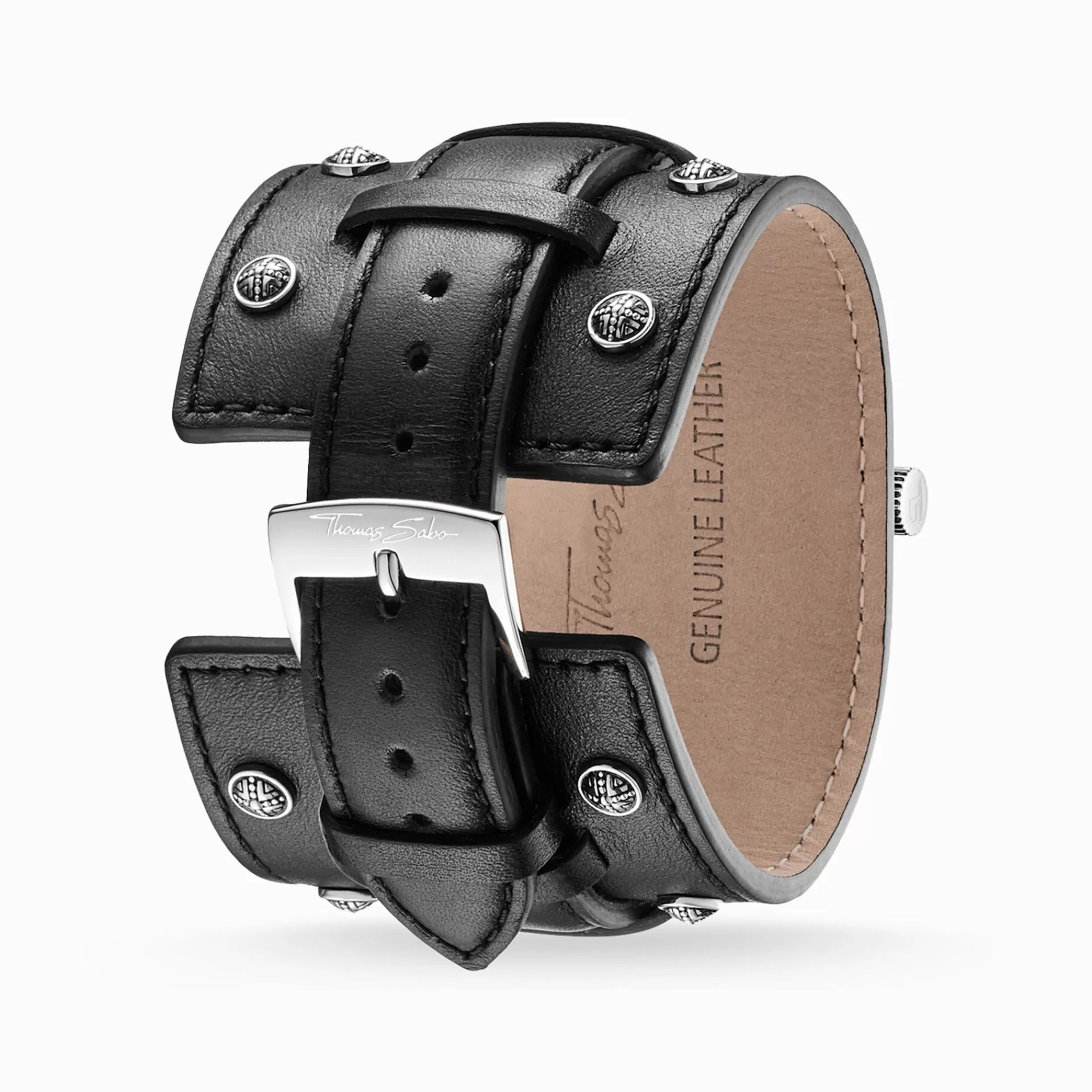 THOMAS SABO Klockor | Klockor för män<HERRKLOCKA REBEL ICON svart, silverfargad