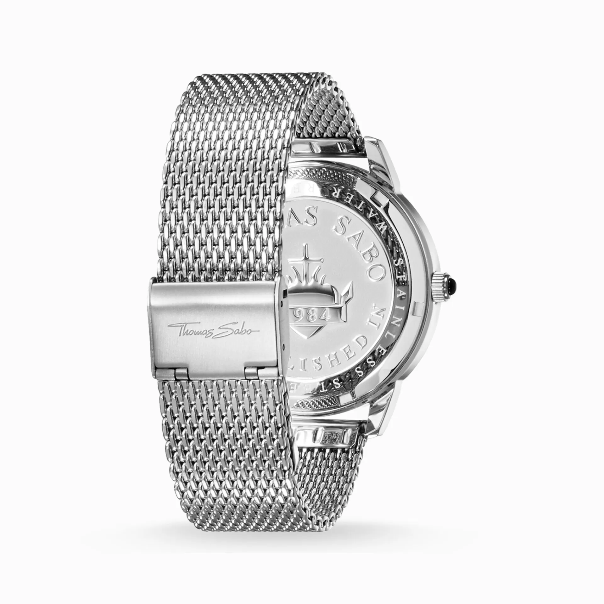 THOMAS SABO Klockor | Klockor för män<HERRKLOCKA REBEL SPIRIT silverfargad, svartglansande