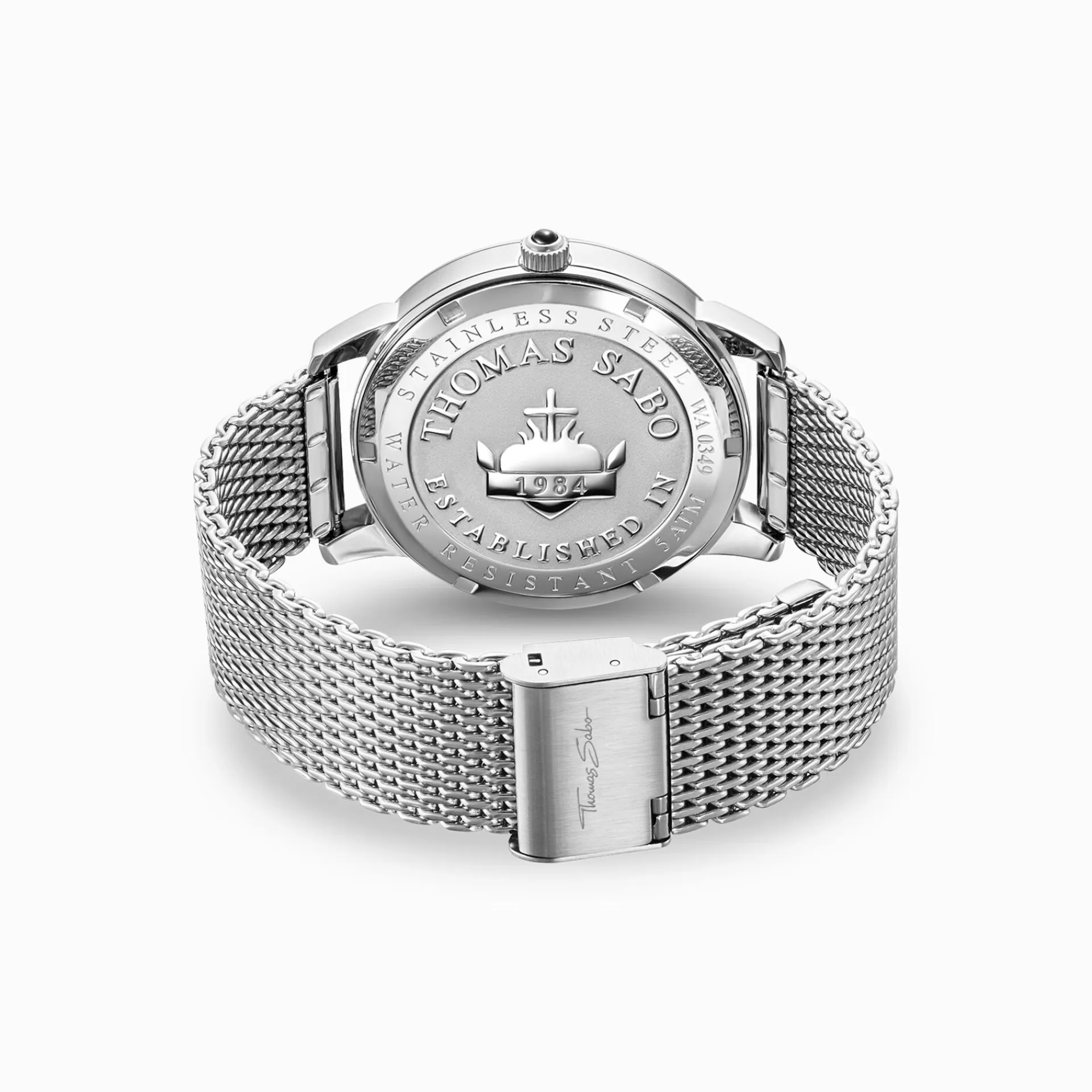 THOMAS SABO Klockor | Klockor för män<HERRKLOCKA REBEL SPIRIT KOMPASS BICOLOR silverfargad, gult guldfargad, blå-glansande