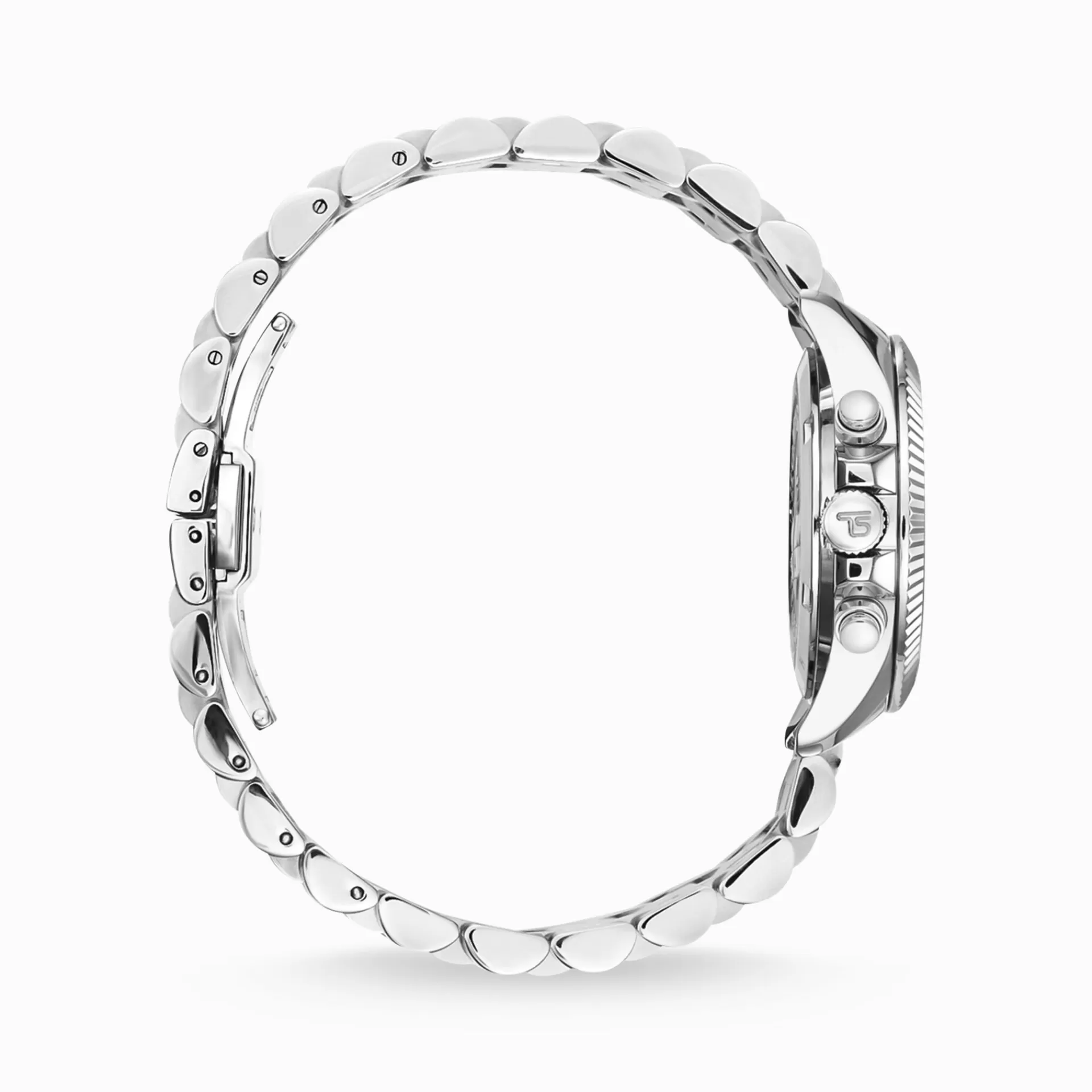 THOMAS SABO Klockor | Klockor för damer<KLOCKA DIVINE CHRONO I SILVERF&AUML;RG MED SVART URTAVLA silverfargad, svart