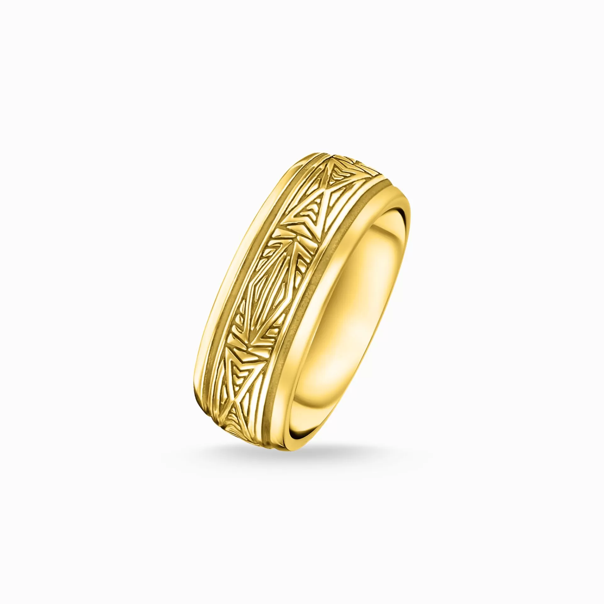 THOMAS SABO Ringar | 18K plätering<RING ORNAMENT GULD gult guldfargad