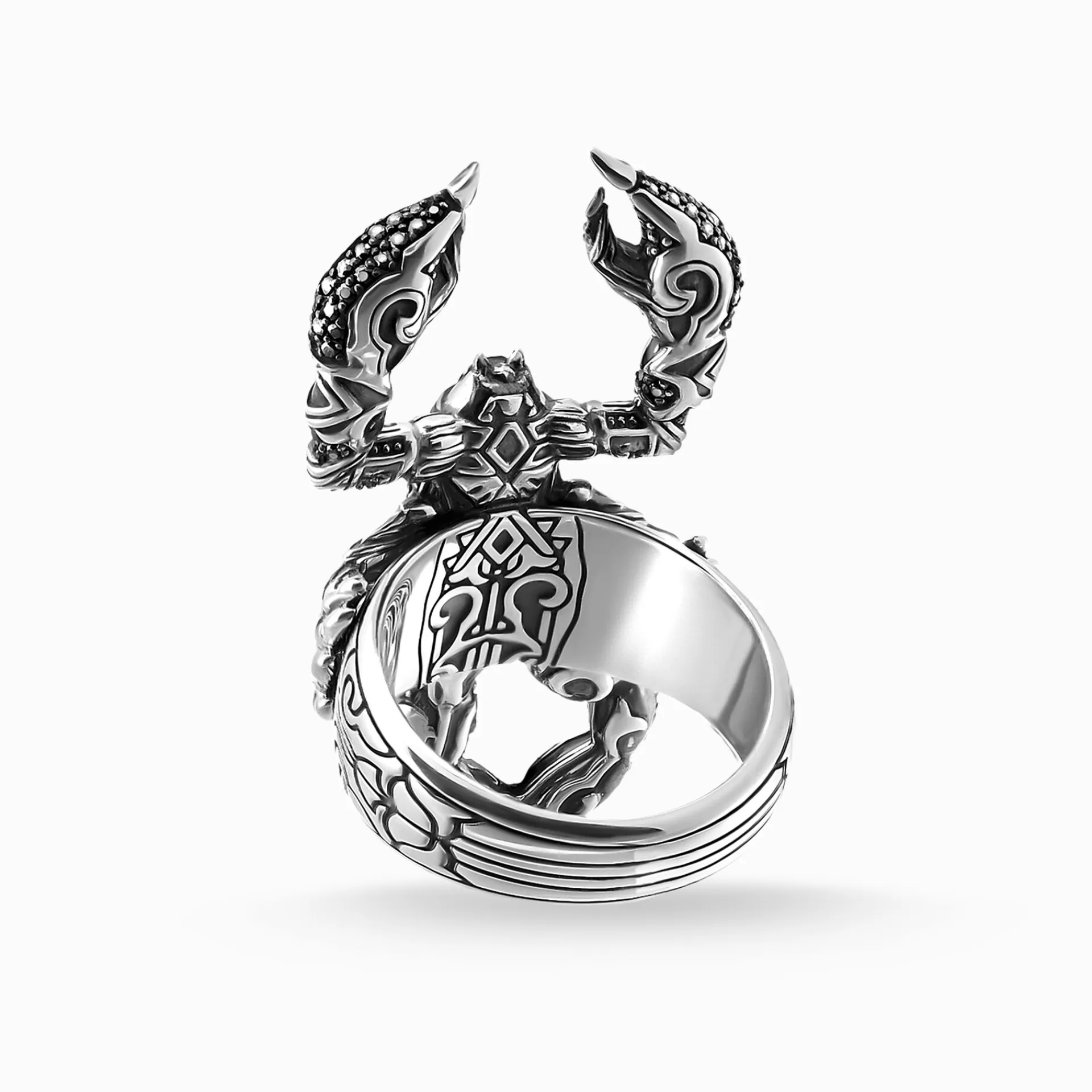THOMAS SABO Ringar | Återvunnet 925 silver<RING SKORPION grön, svart, silverfargad, turkos, violett